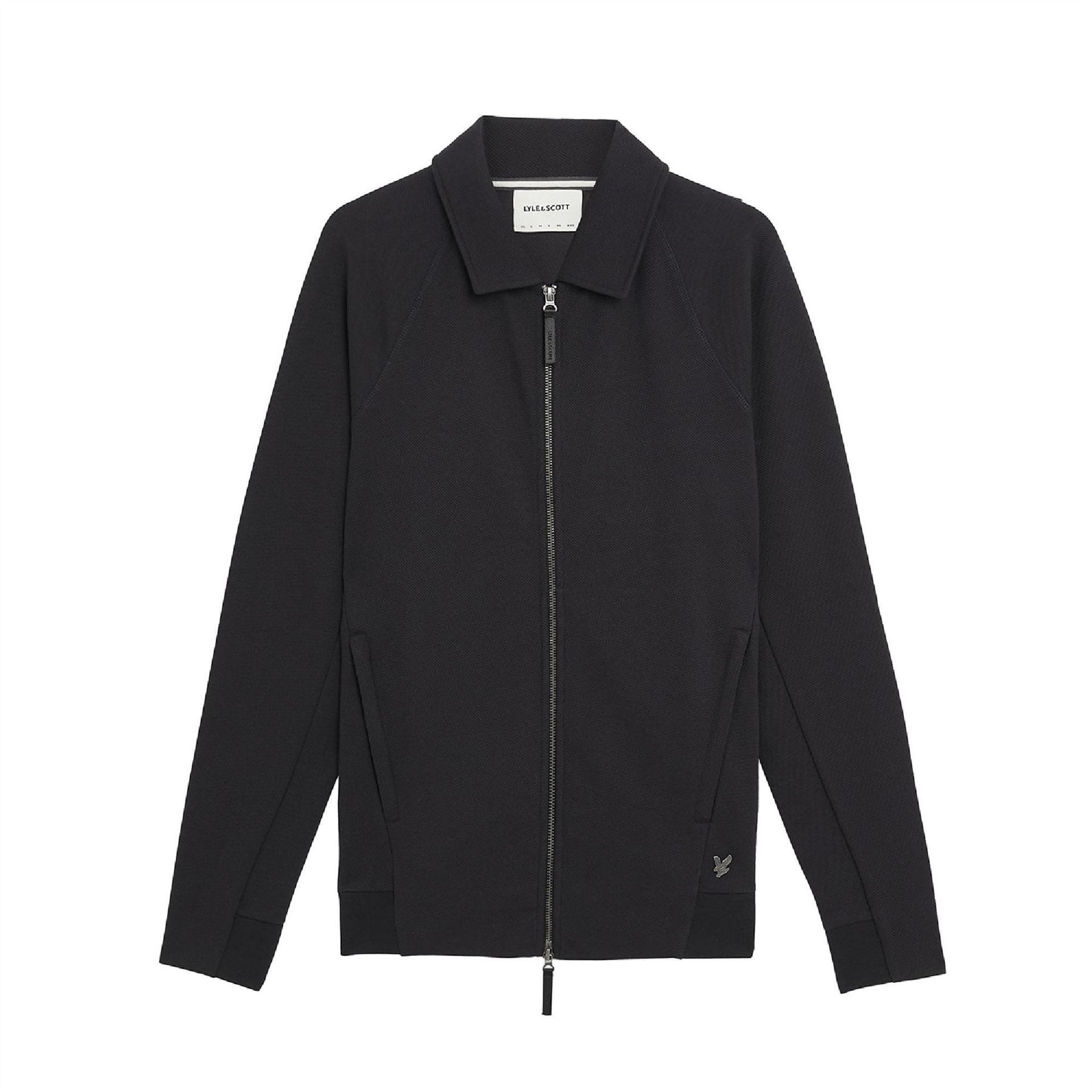 Lyle and Scott Interlock Collared Zip Through