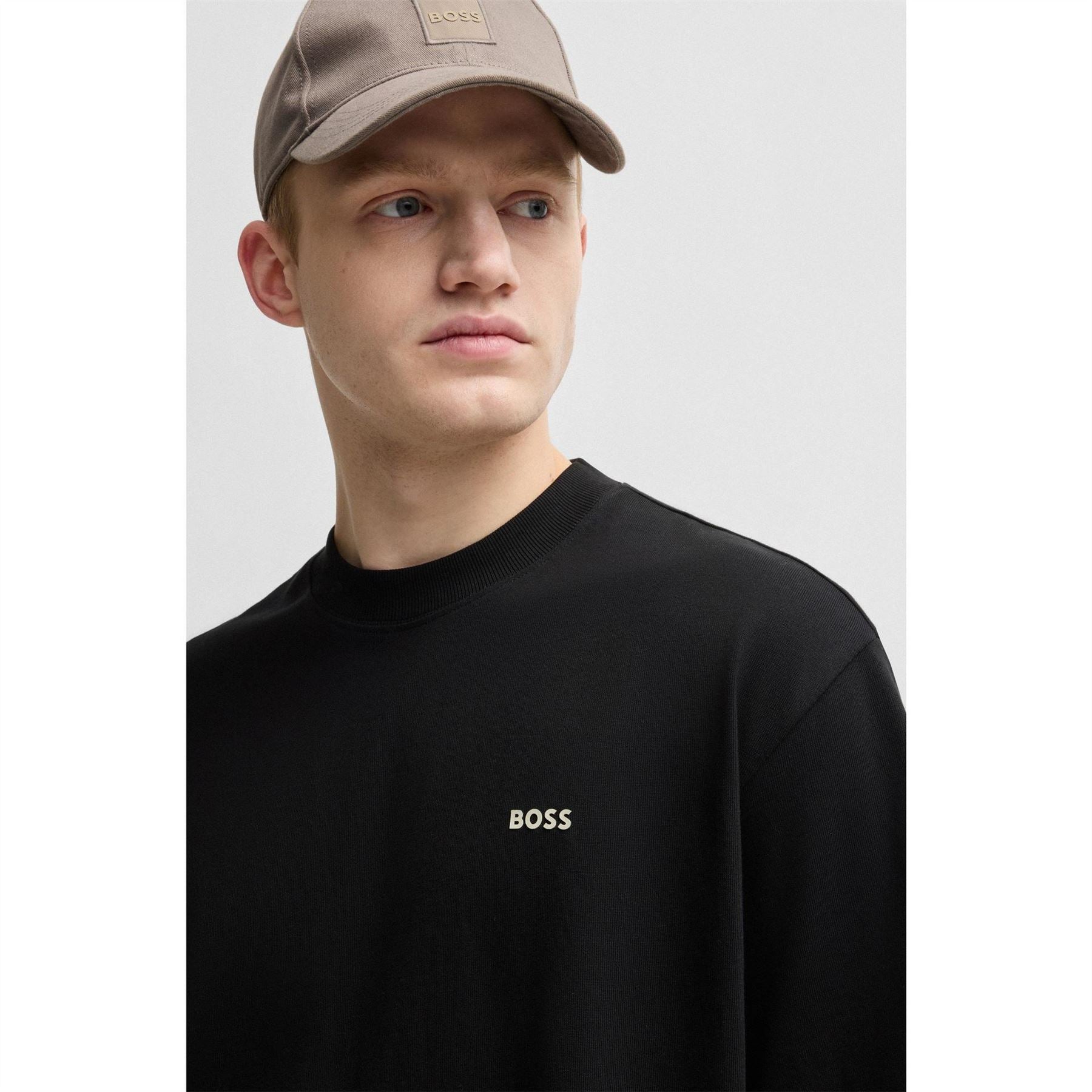 Boss Te Nowhere Cotton Oversized Fit Oversized T-Shirt