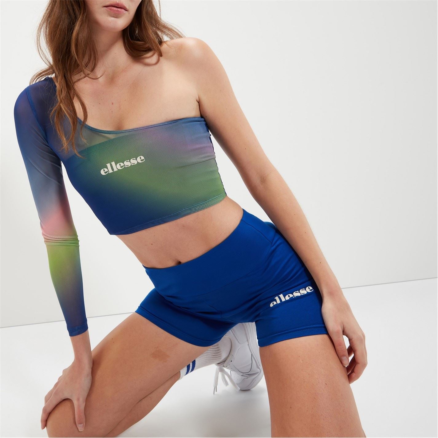 Ellesse Crono Slim Fit One Shoulder Long Sleeve T-Shirt