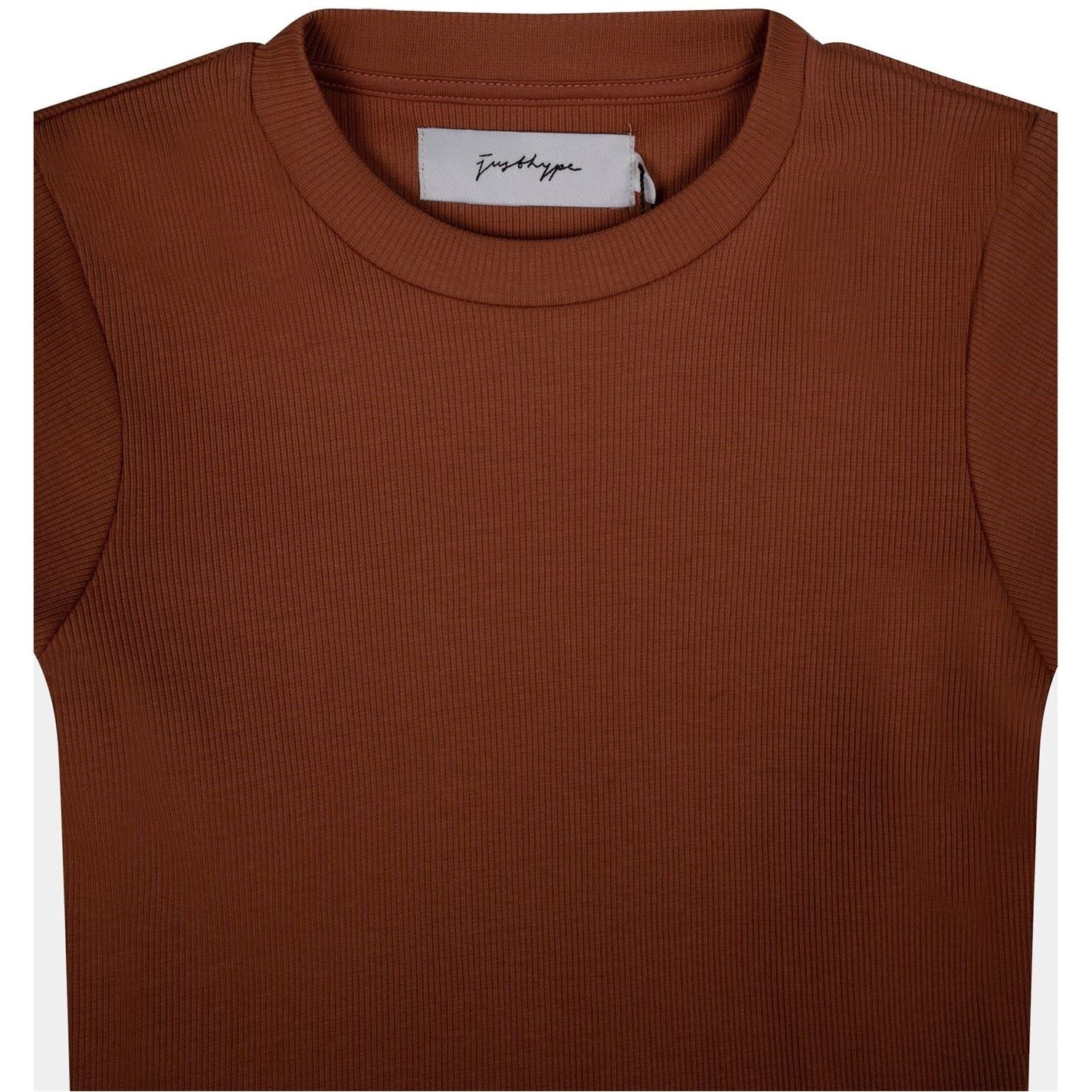 Hype Rib Cropped Regular Fit T-Shirt