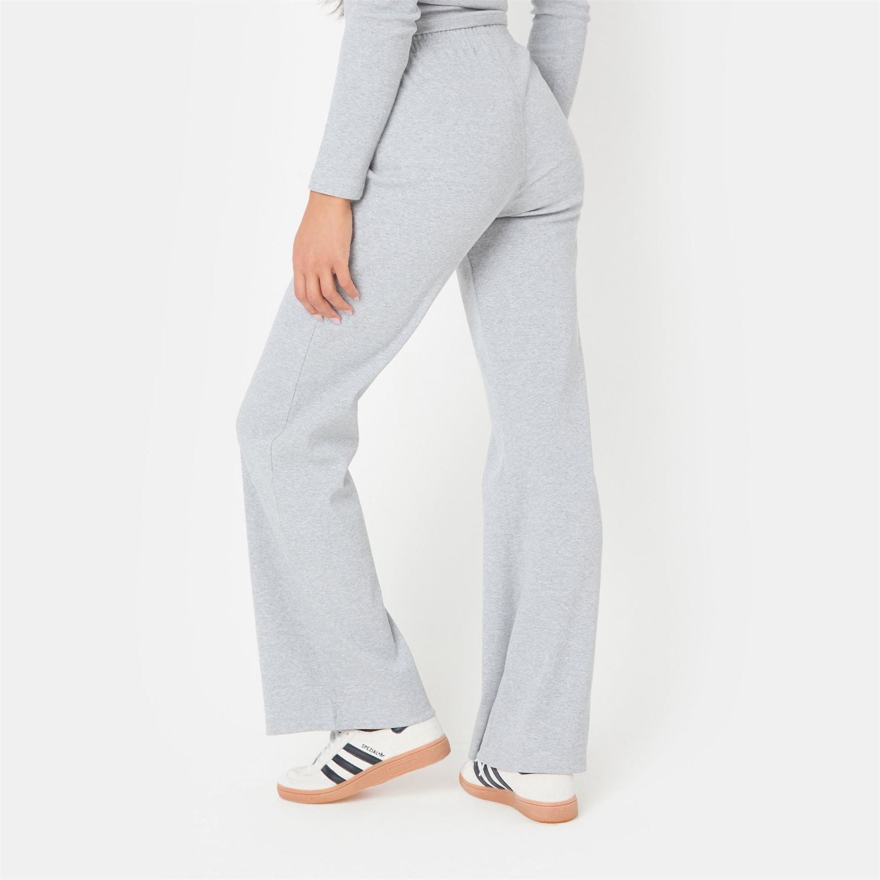 I Saw It First Rib Wide Leg Trousers
