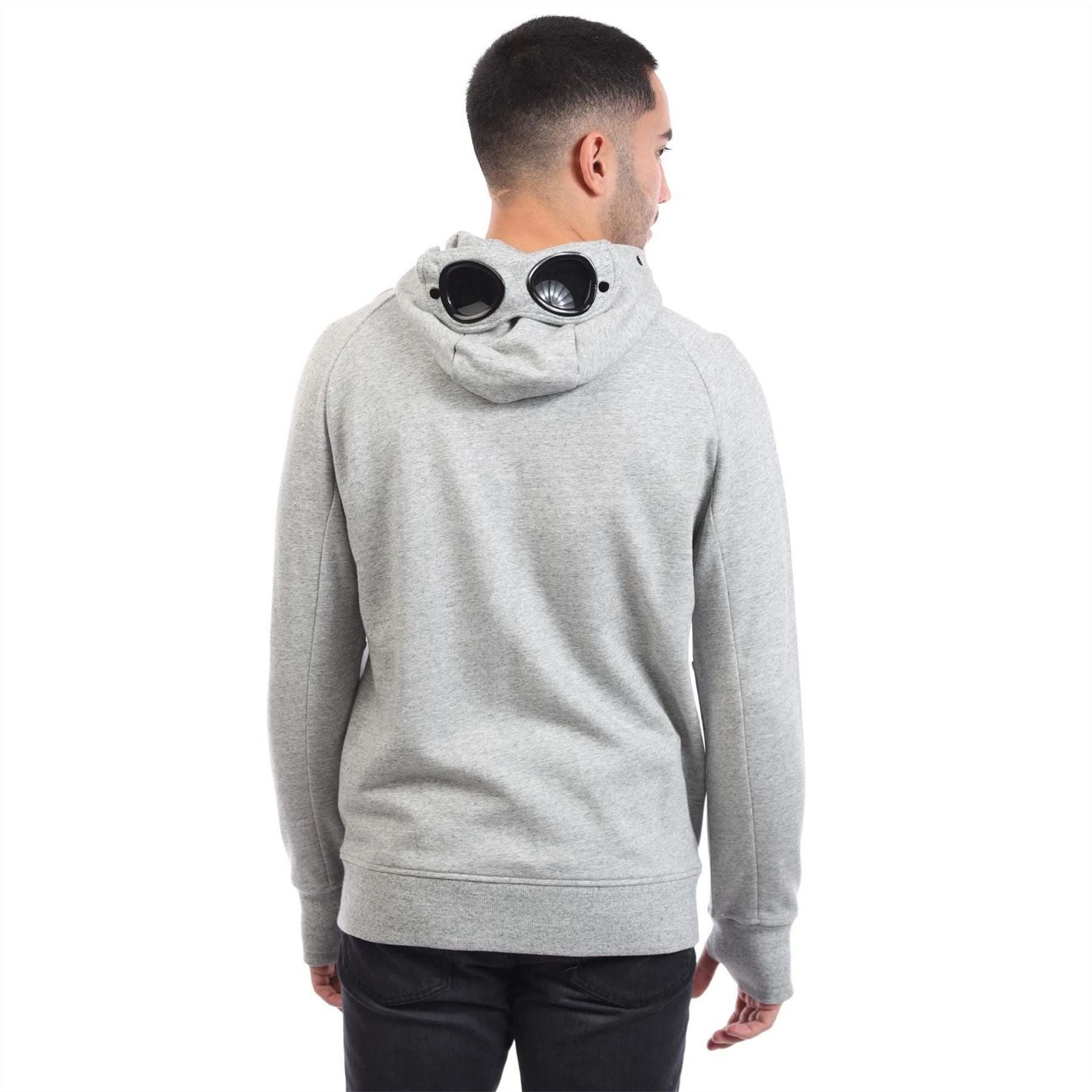CP Company Raised Fleece Lens Zip Hoodie