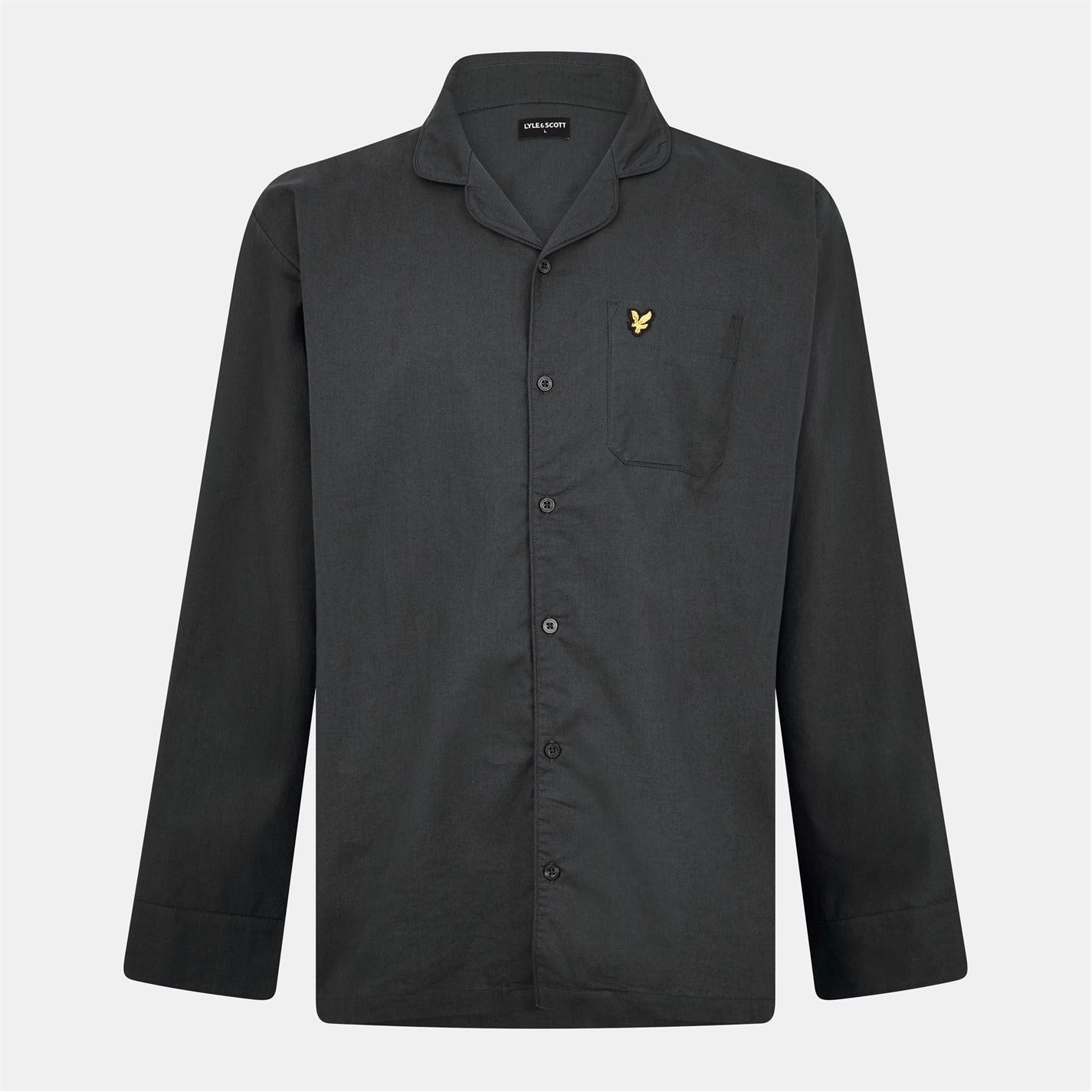 Lyle and Scott Woven Pyjama Long Sleeve Top
