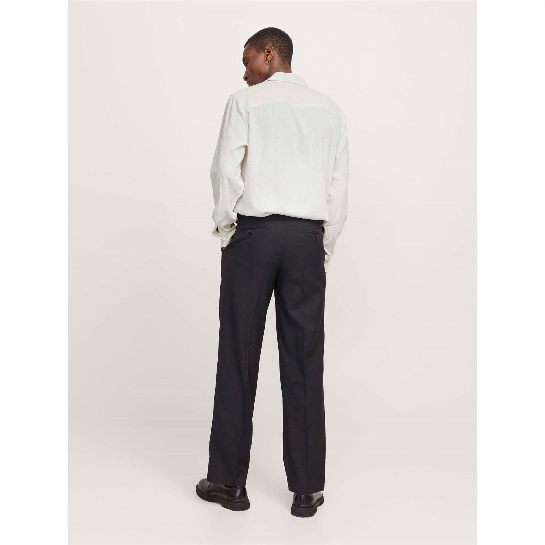 Jack and Jones Jacquard Long Sleeve Plain Shirt