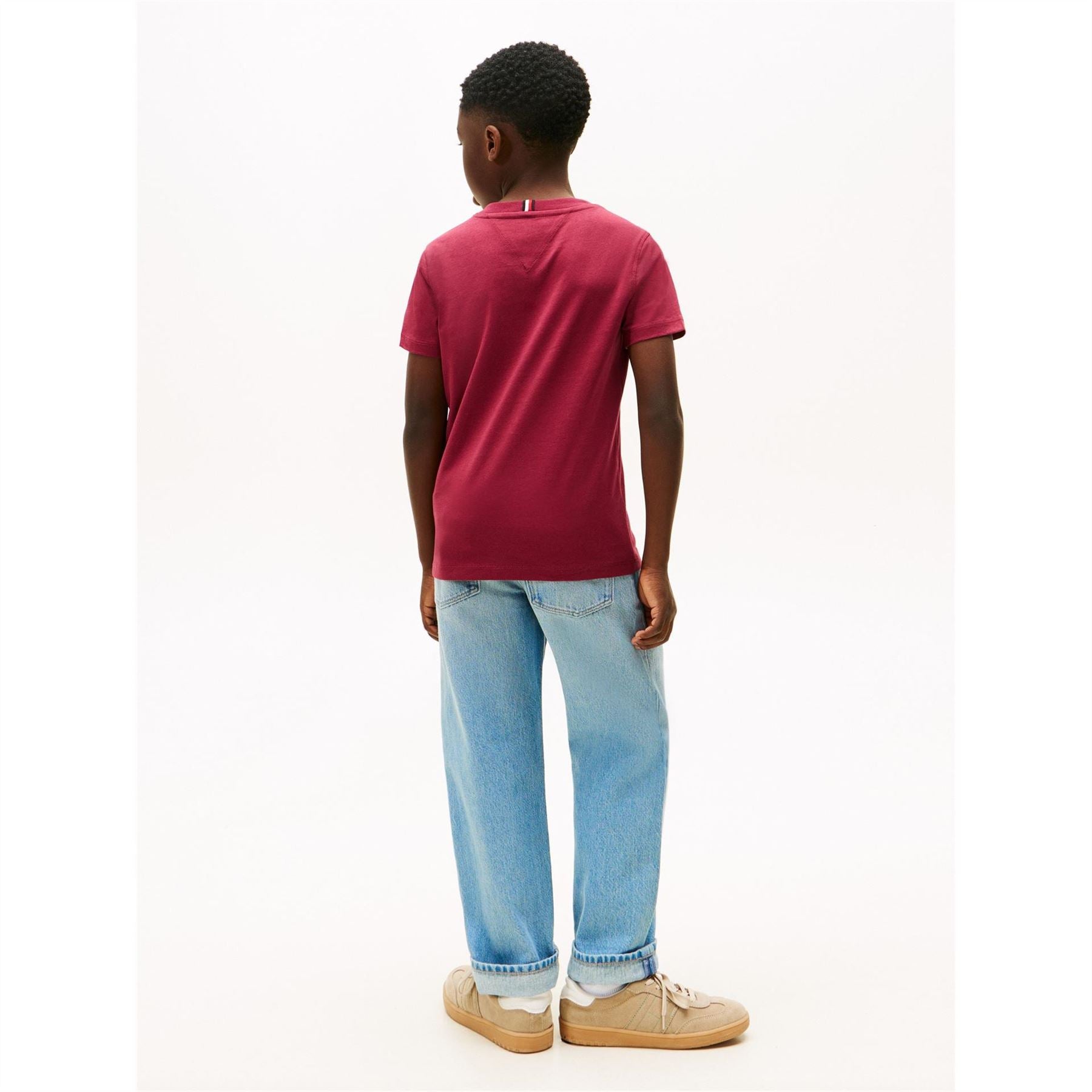 Tommy Hilfiger Lettering Crew Neck Short Sleeve Jersey T-Shirt