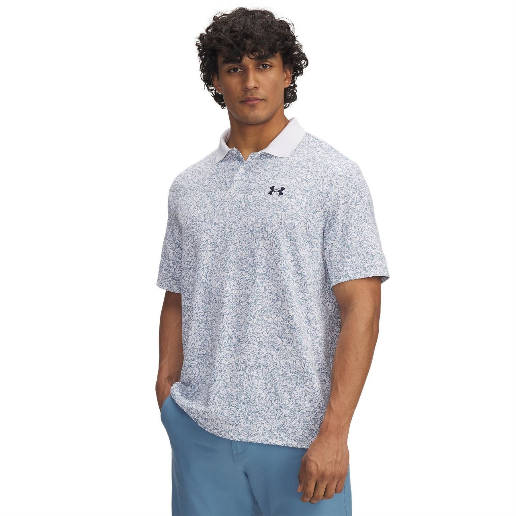 Under Armour Printed Short Sleeve Performance Polo Shirt