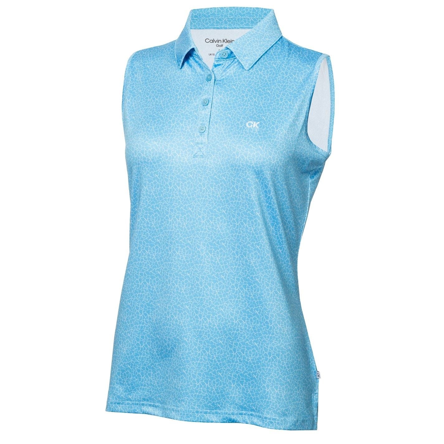 Calvin Klein Golf All Over Print Sleeveless Polo Shirt