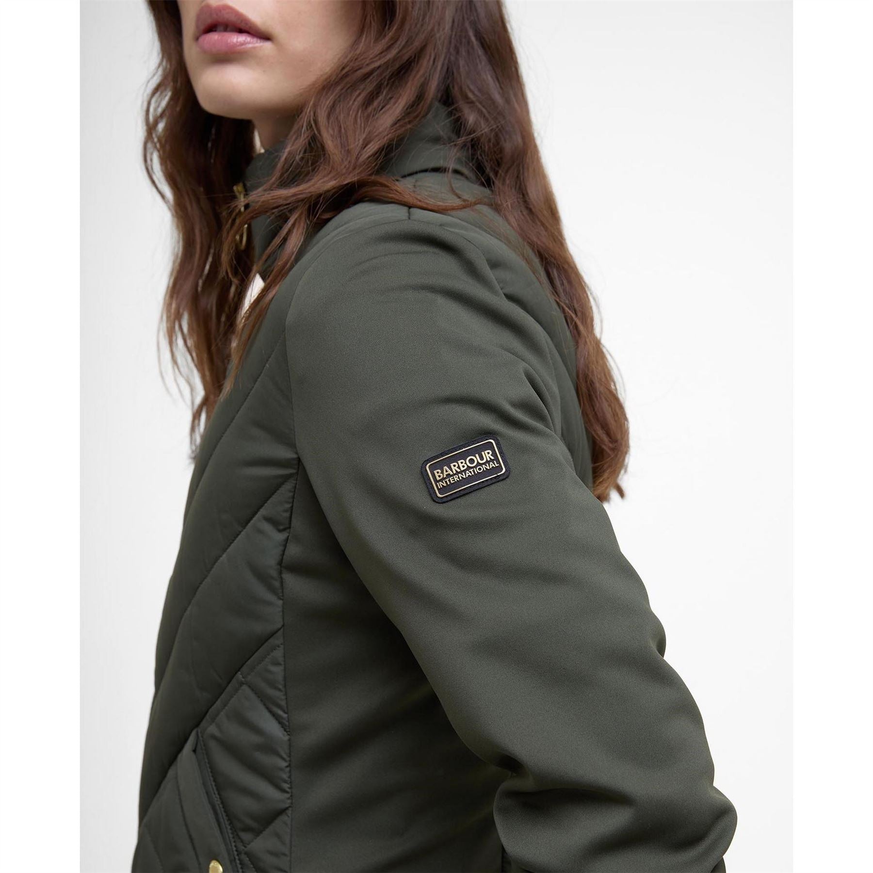 Barbour International Quilted Fleece Top