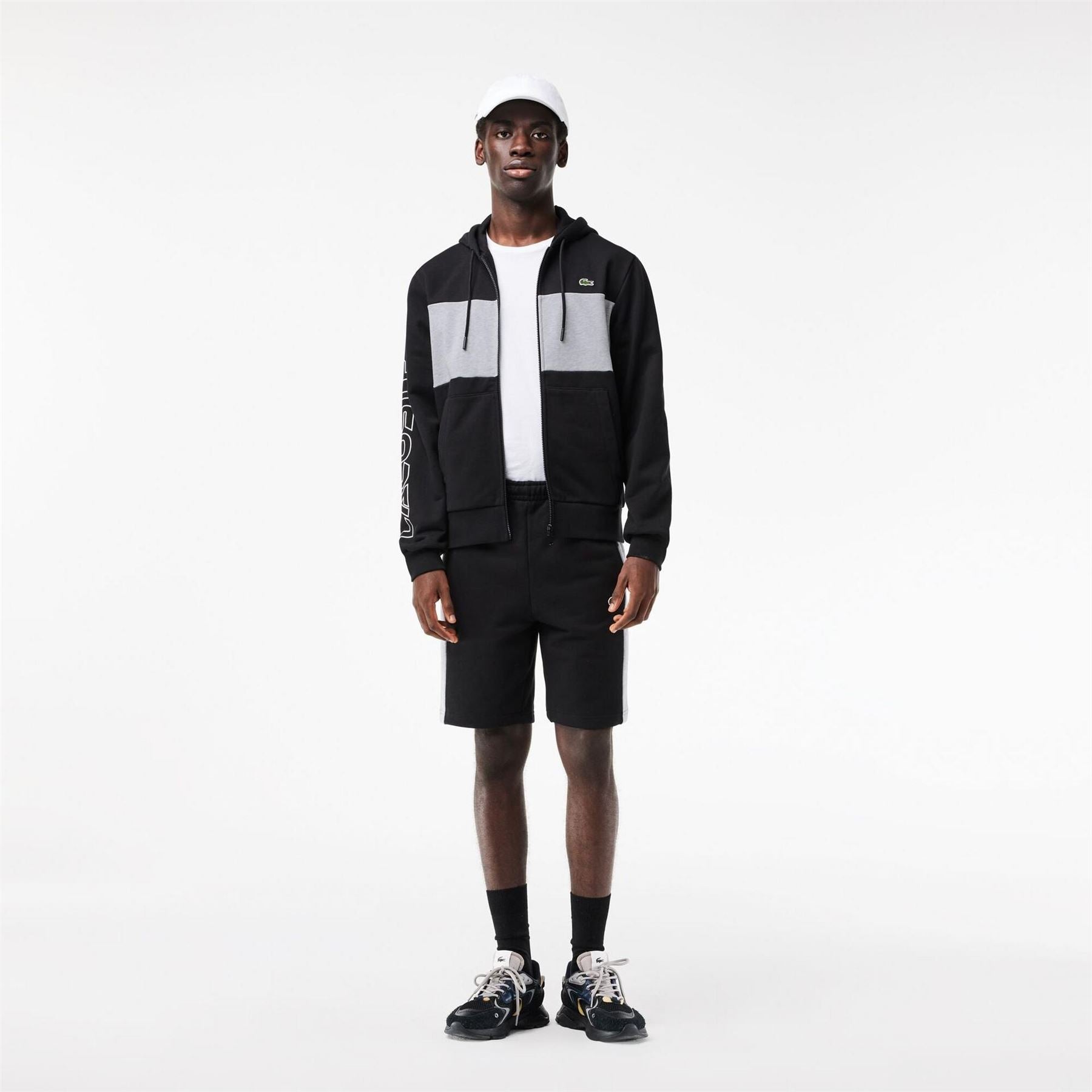 Lacoste Colour Block Bermuda Shorts with Elasticated Waistband