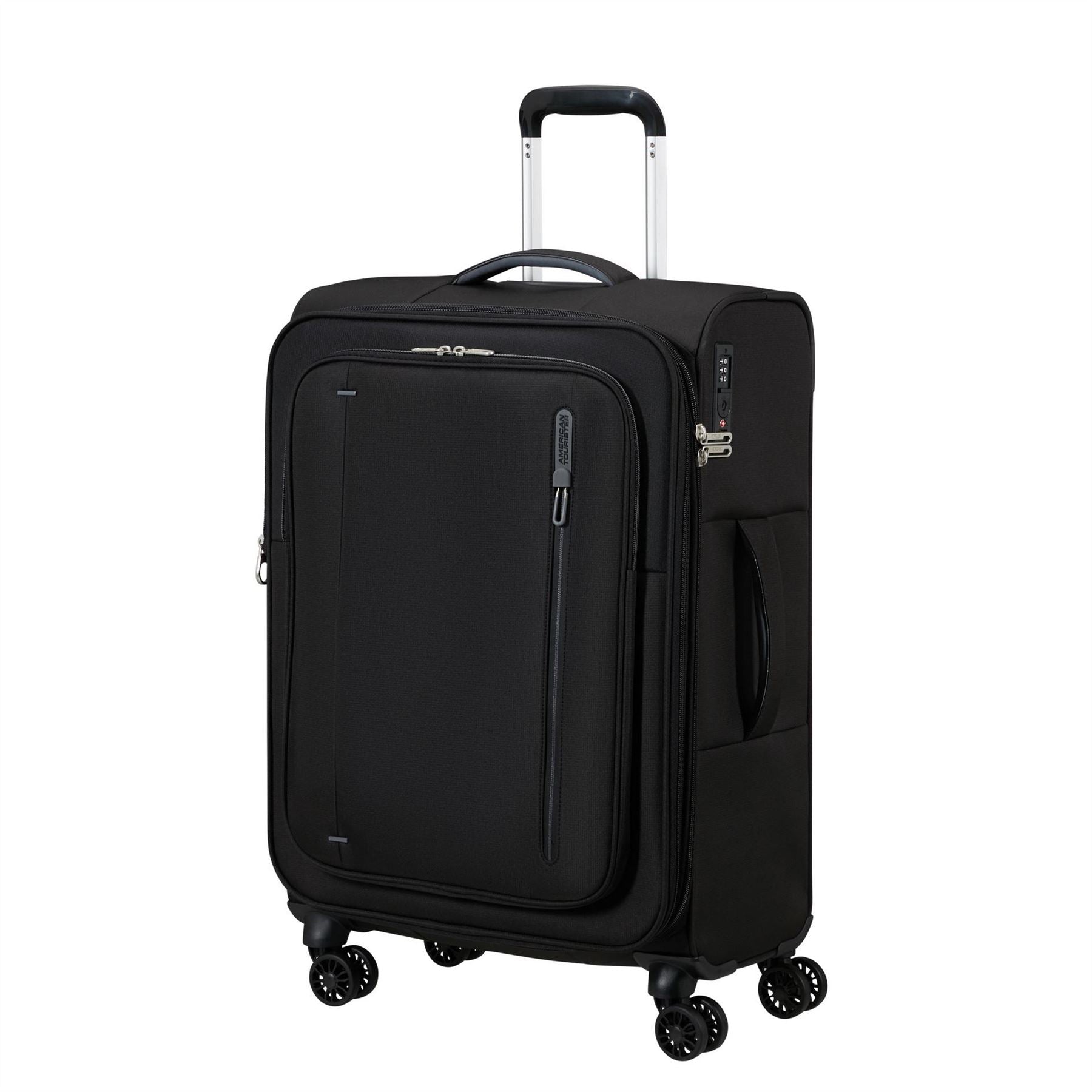 American Tourister Spinner 67x44x26 28cm Exp Tsa Medium Soft Suitcase