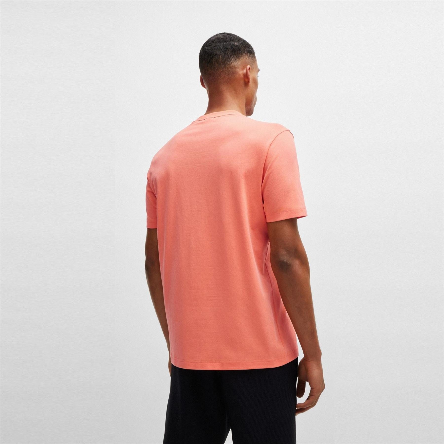 Boss BOSS GREEN T Shirt with Logo Design Stretch Cotton