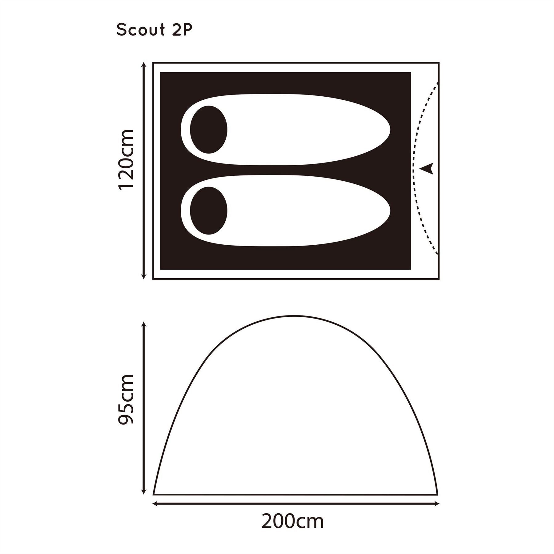 Gelert Scout 2 Person Tent