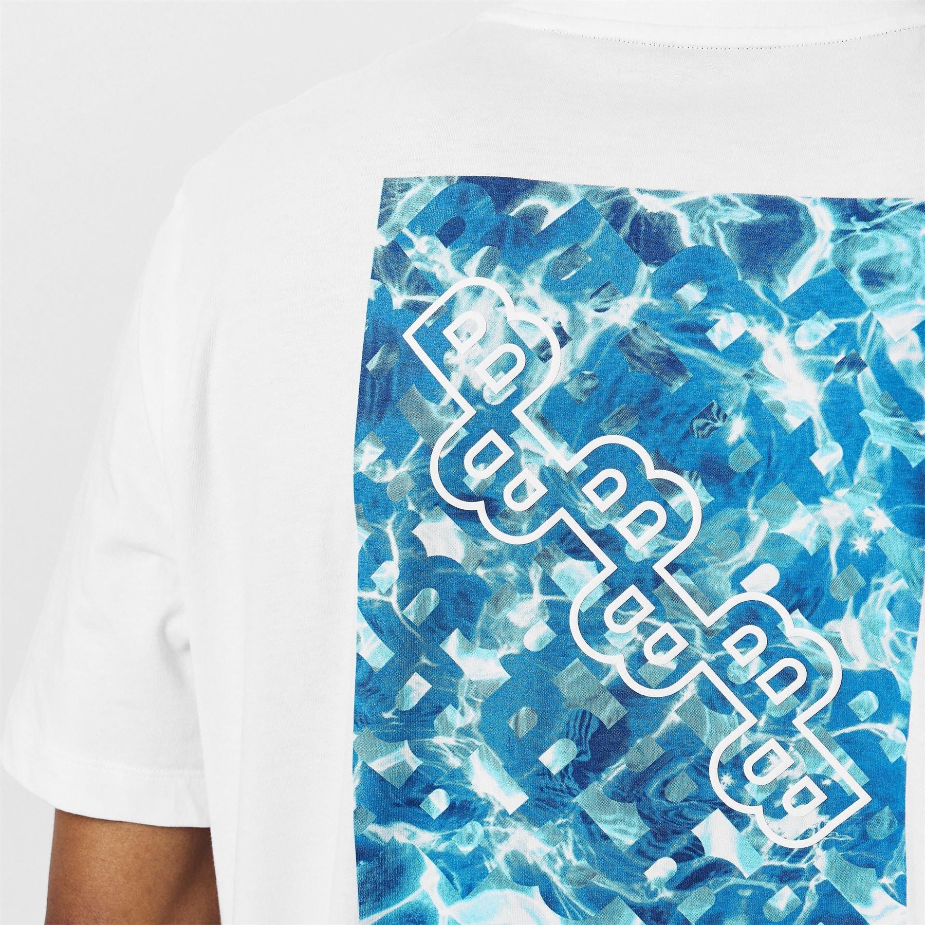 Boss Box Print Crew Neck Regular Fit T-Shirt