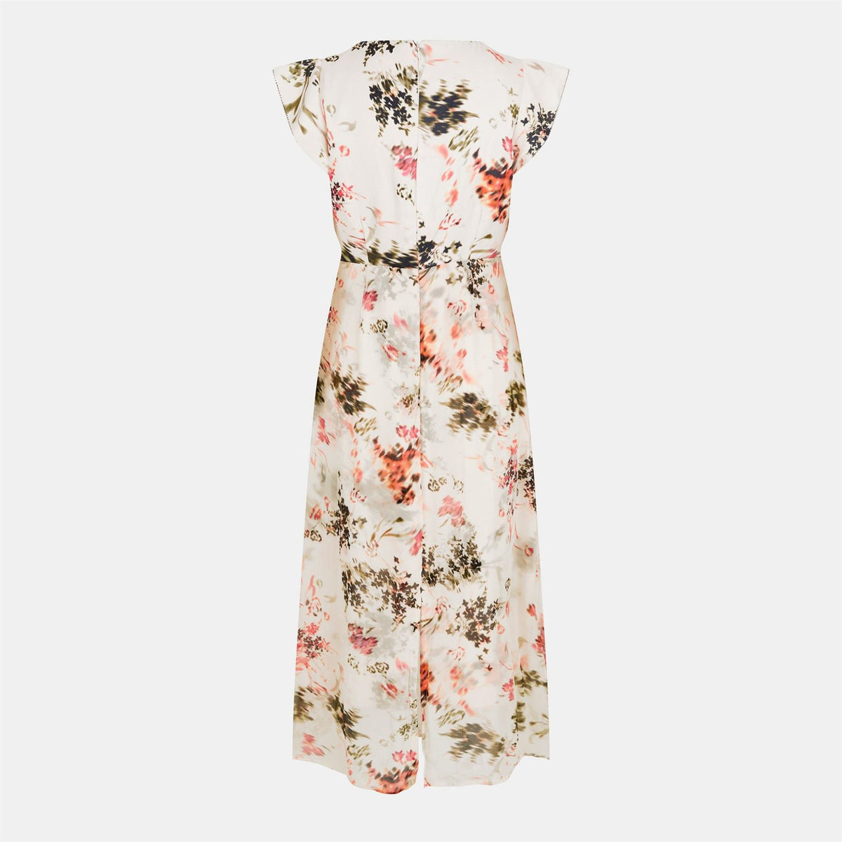 French Connection Crew Neck Midi A-Line Dress