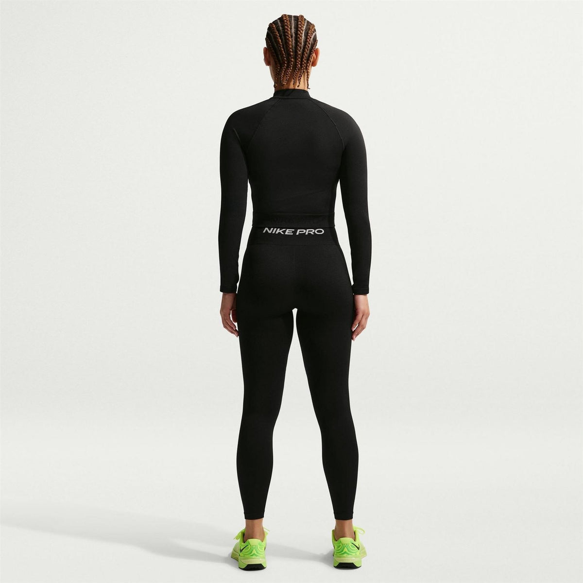Nike Solid Patterned Full Zipper Zip Neck Fitted Cuff Jacket