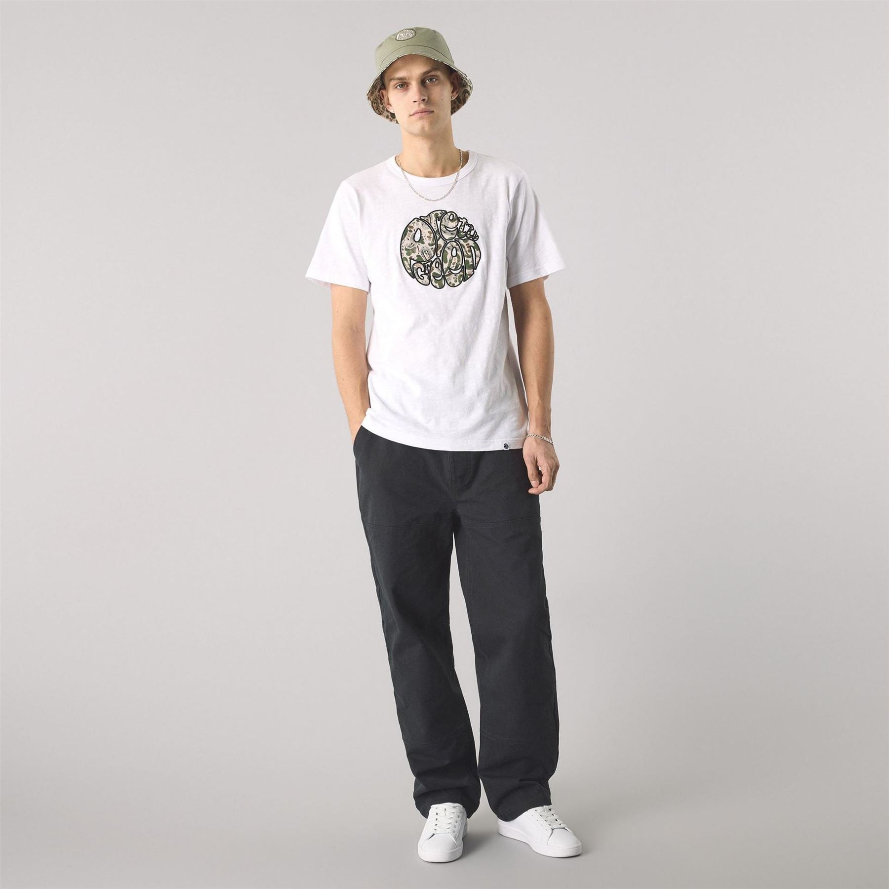 Pretty Green Aquarelle Print Regular Fit T-Shirt