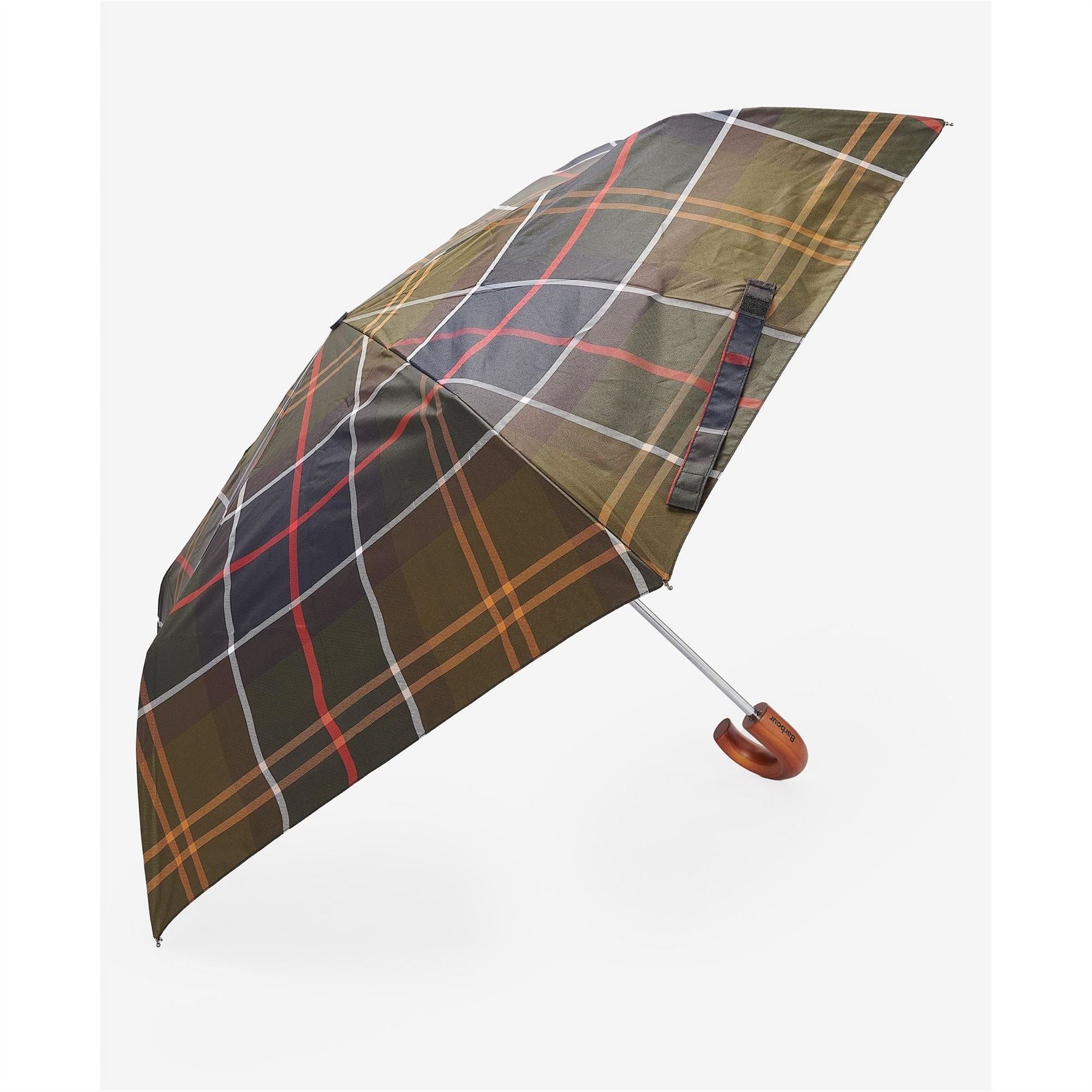 Barbour Small Umbrella With Wooden Handle