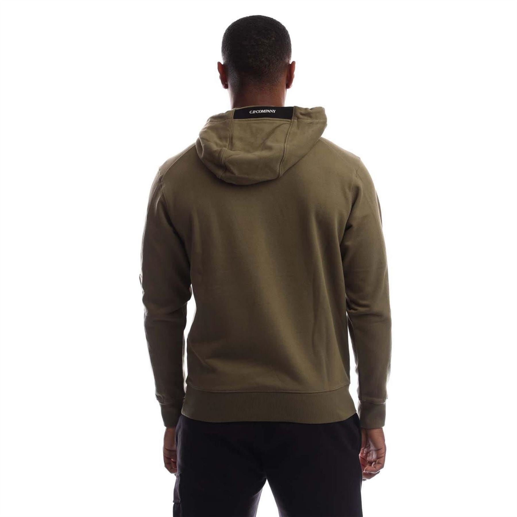 CP Company Raised Fleece Lens Hoodie