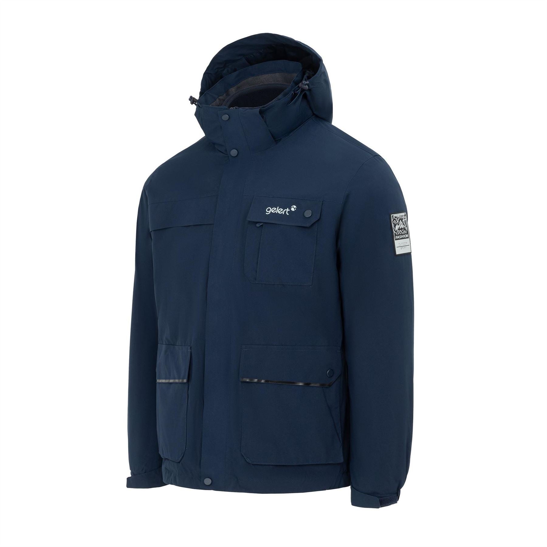 Gelert 3 in 1 Windproof Fleece Lined Detachable Hood Long Sleeve Jacket