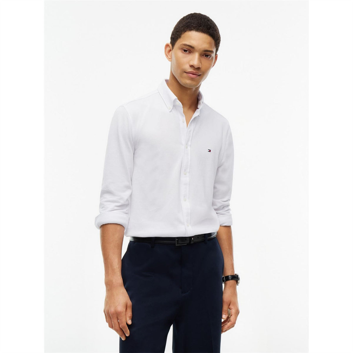 Tommy Hilfiger Cotton Knitted Long Sleeve Slim FiT-Shirt