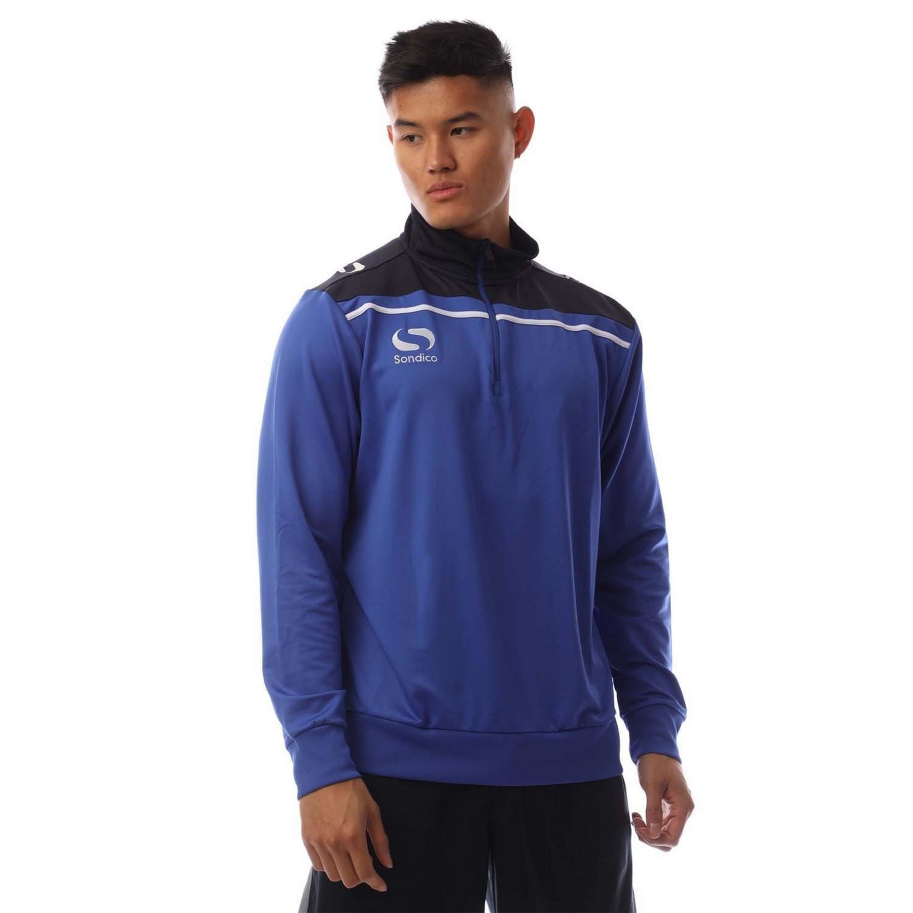 Sondico Zip Neck Long Sleeve Sweatshirt