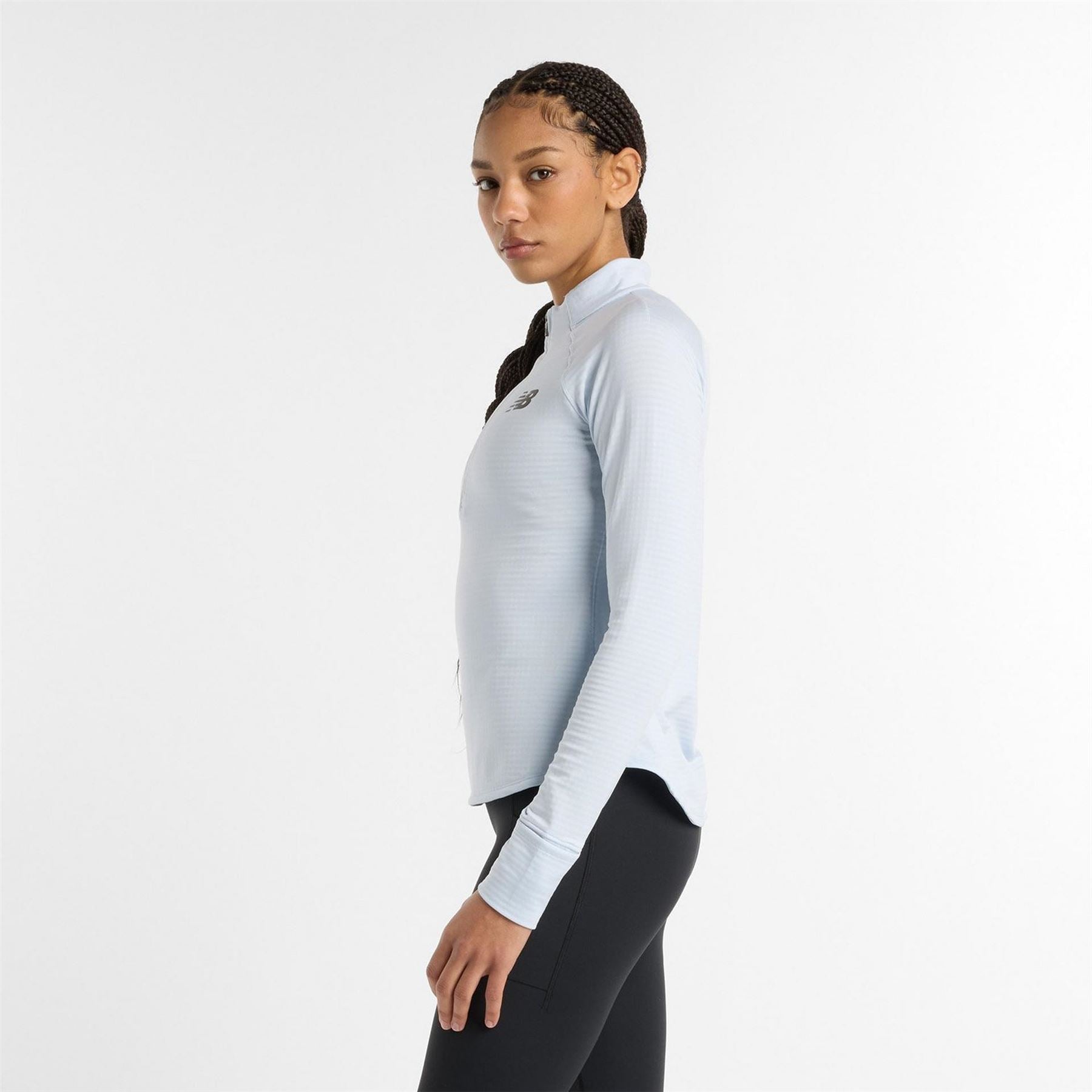 New Balance Womens Balance Heat Grid Half Zip Running Top