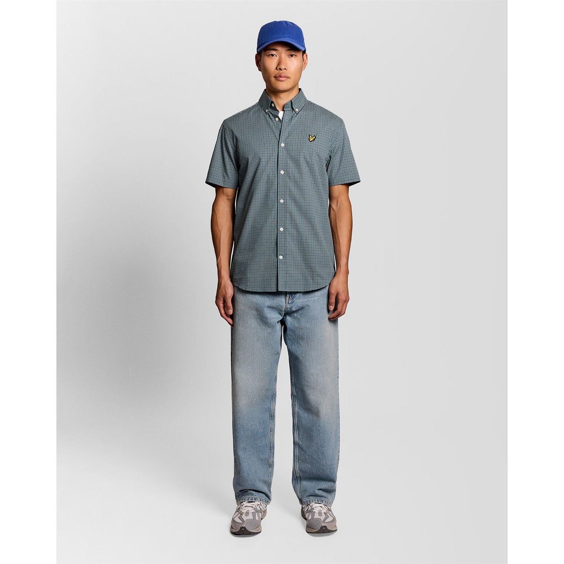 Lyle and Scott Patterned Short Sleeve Shirt