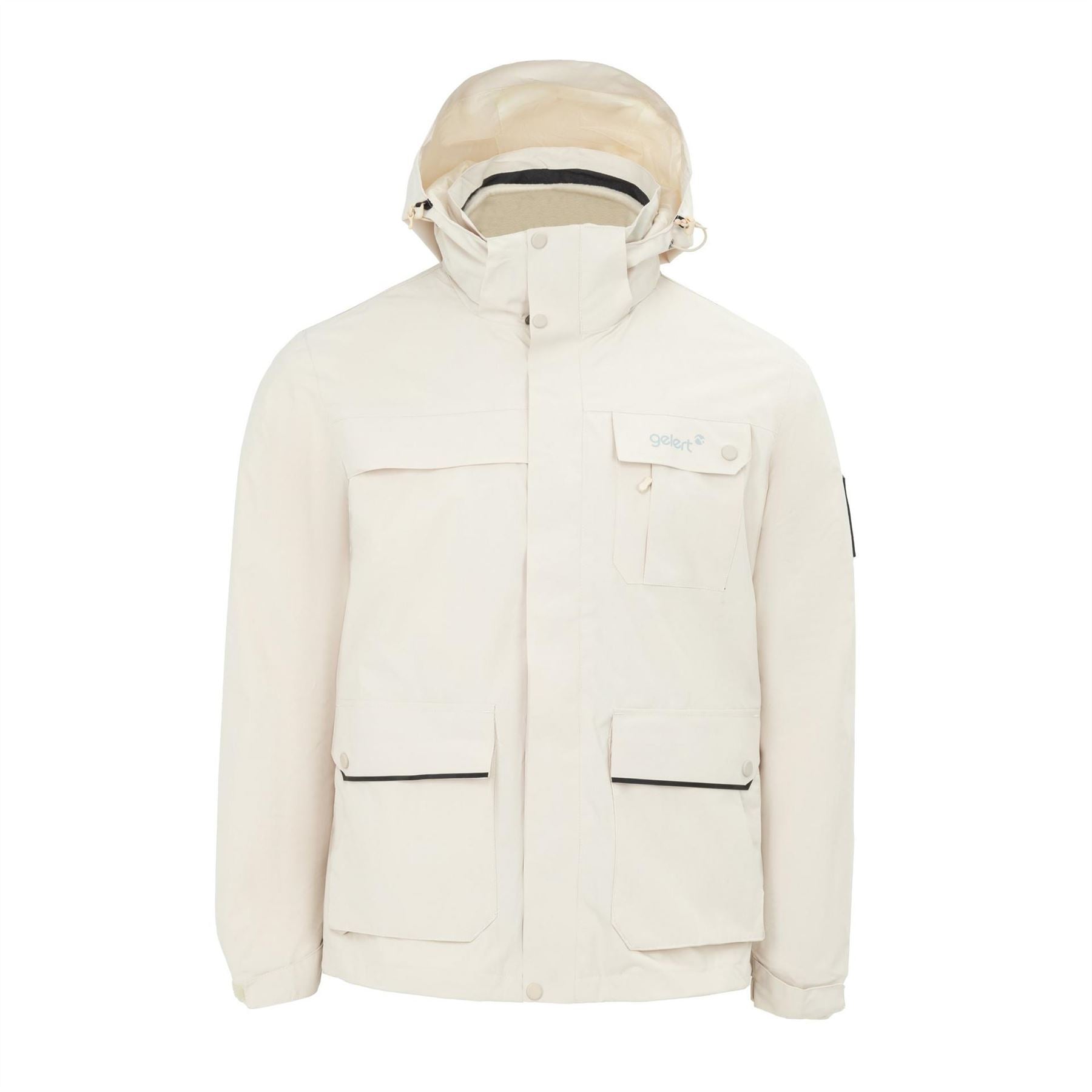 Gelert 3 in 1 Windproof Fleece Lined Detachable Hood Long Sleeve Jacket