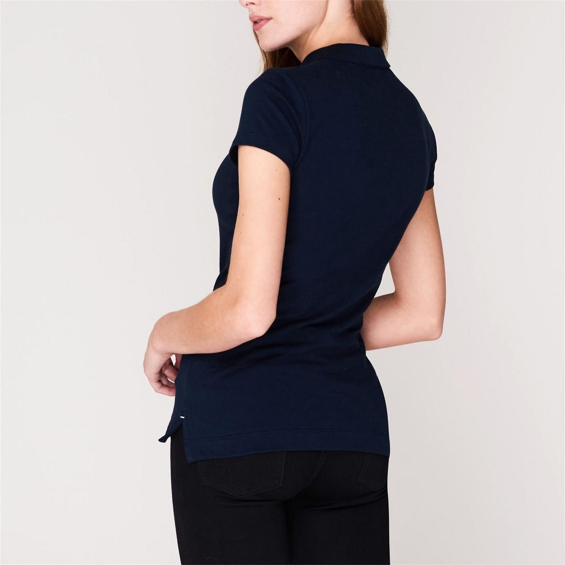 Tommy Hilfiger Short Sleeve Slim Fit Polo Shirt Ladies