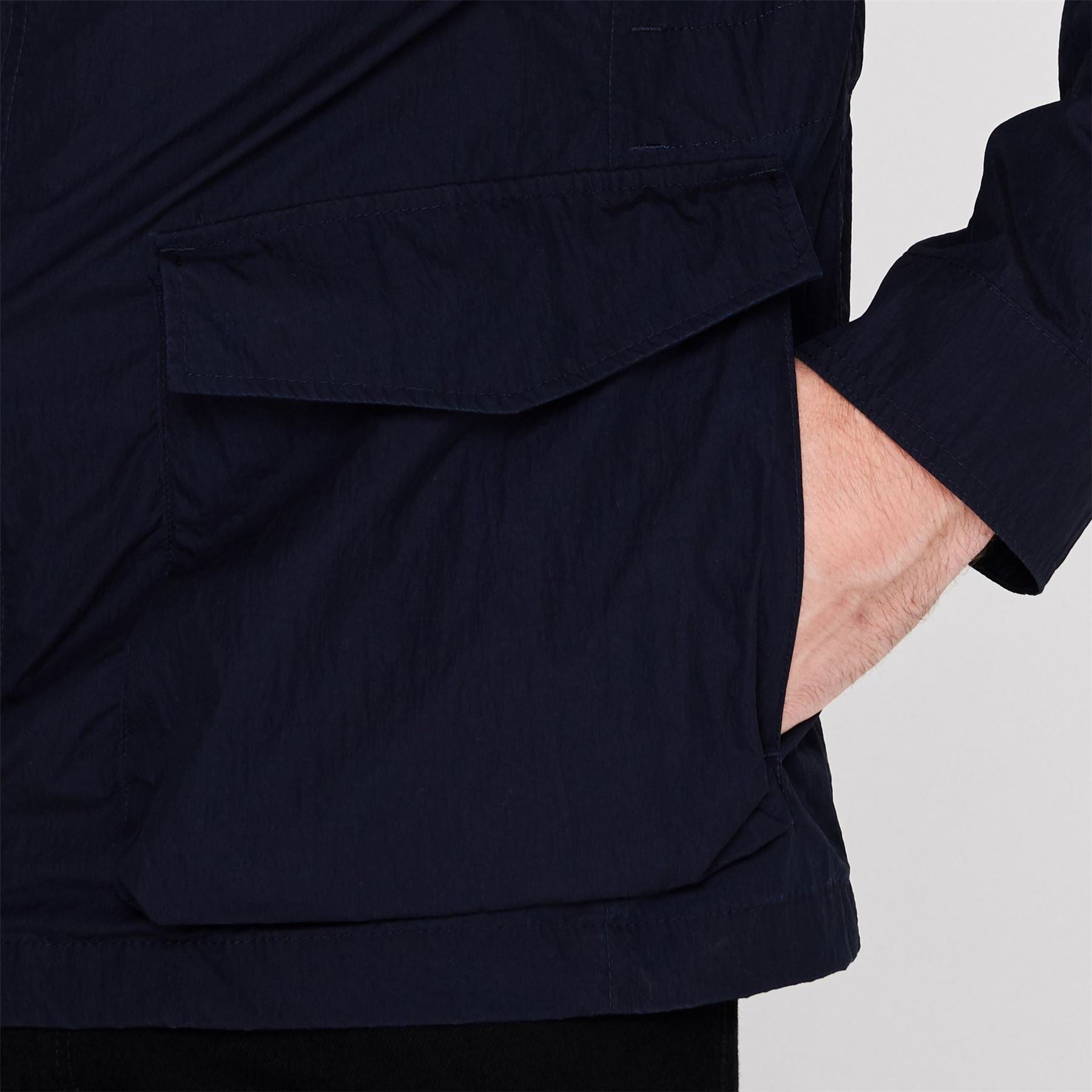 Bugatti  Double Breasted Water Resistant Hooded Pea Coat