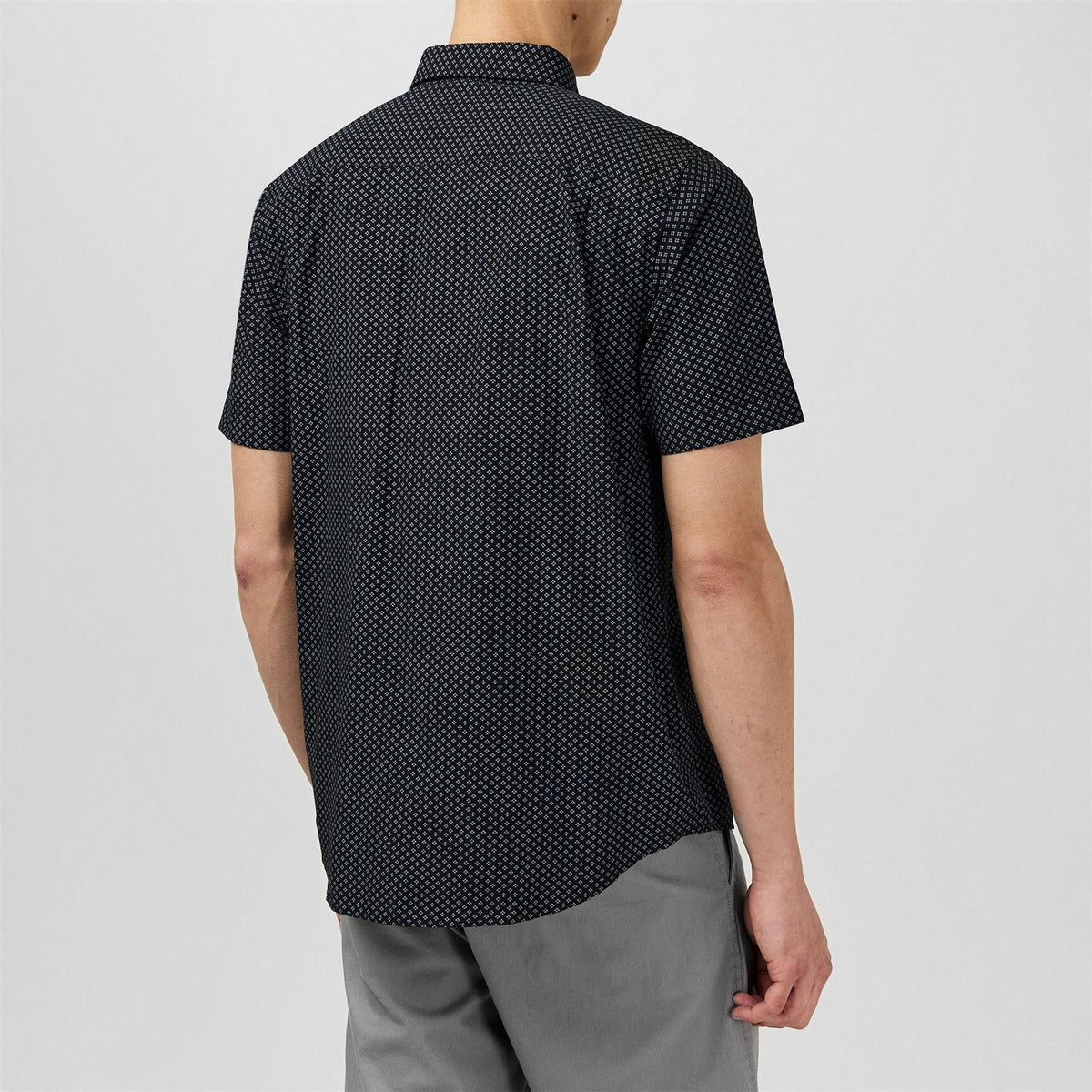 Fabric Mens Short Sleeve Poplin Shirt
