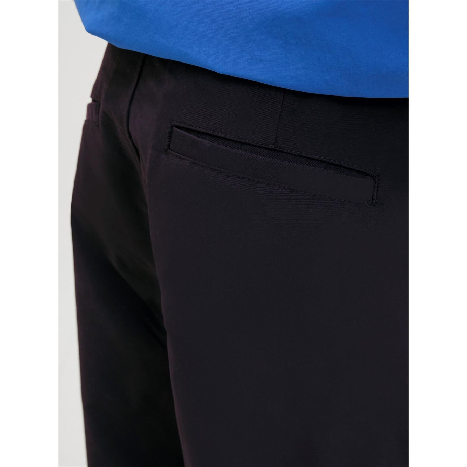 Jack and Jones Owen Solid Patterned Wide Leg Chinos