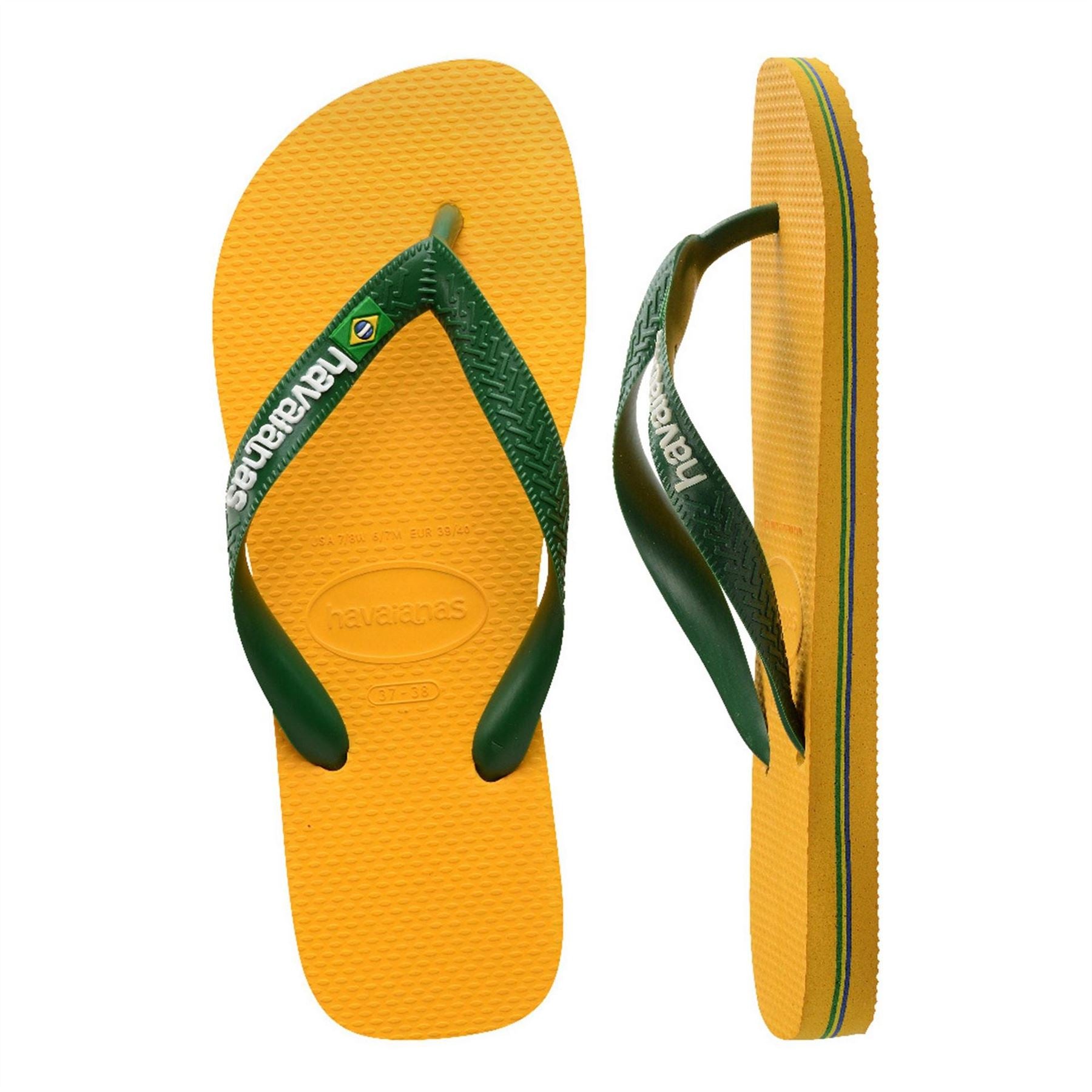 Havaianas Brasil Logo Flip Flops