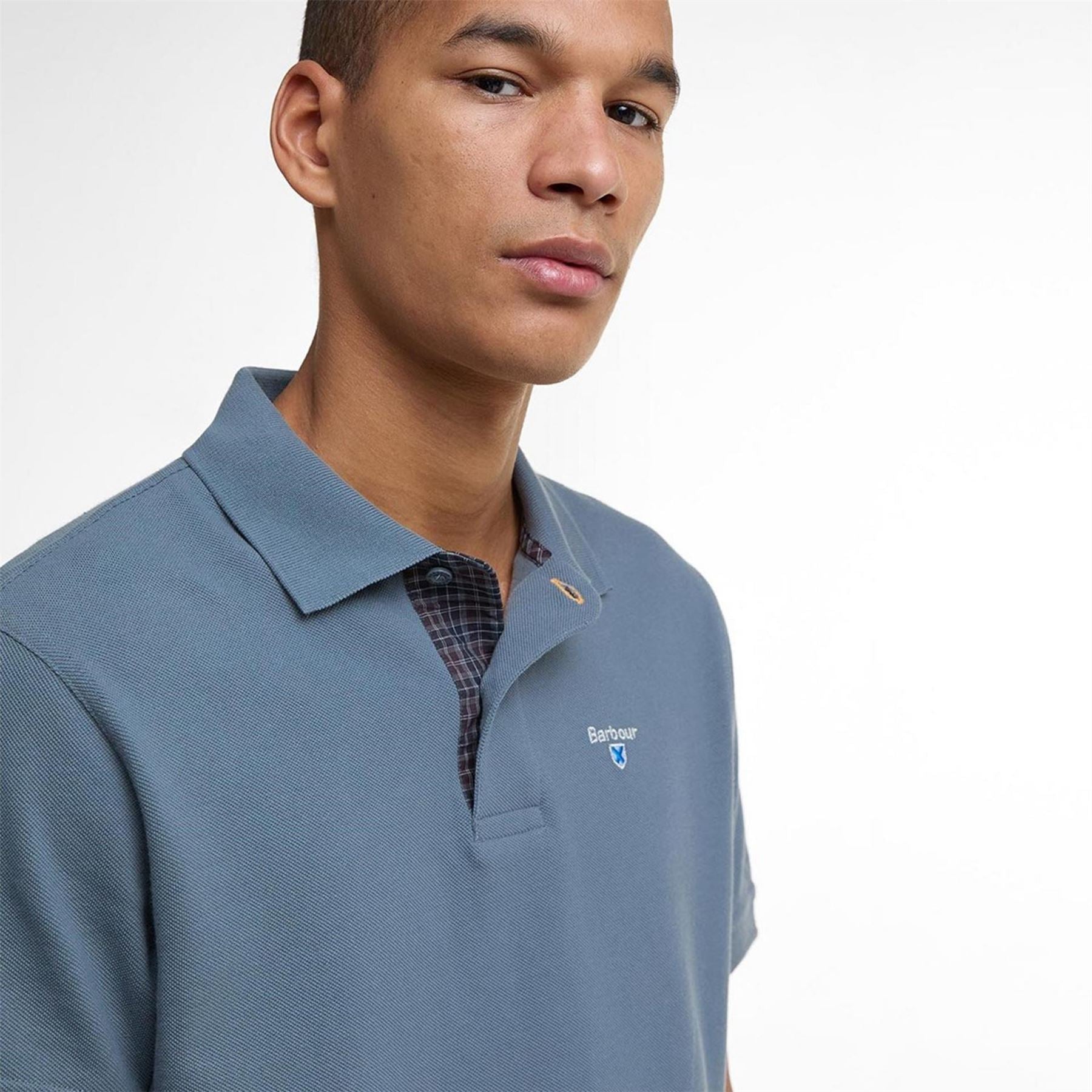 Barbour Tartan Pique Polo Shirt