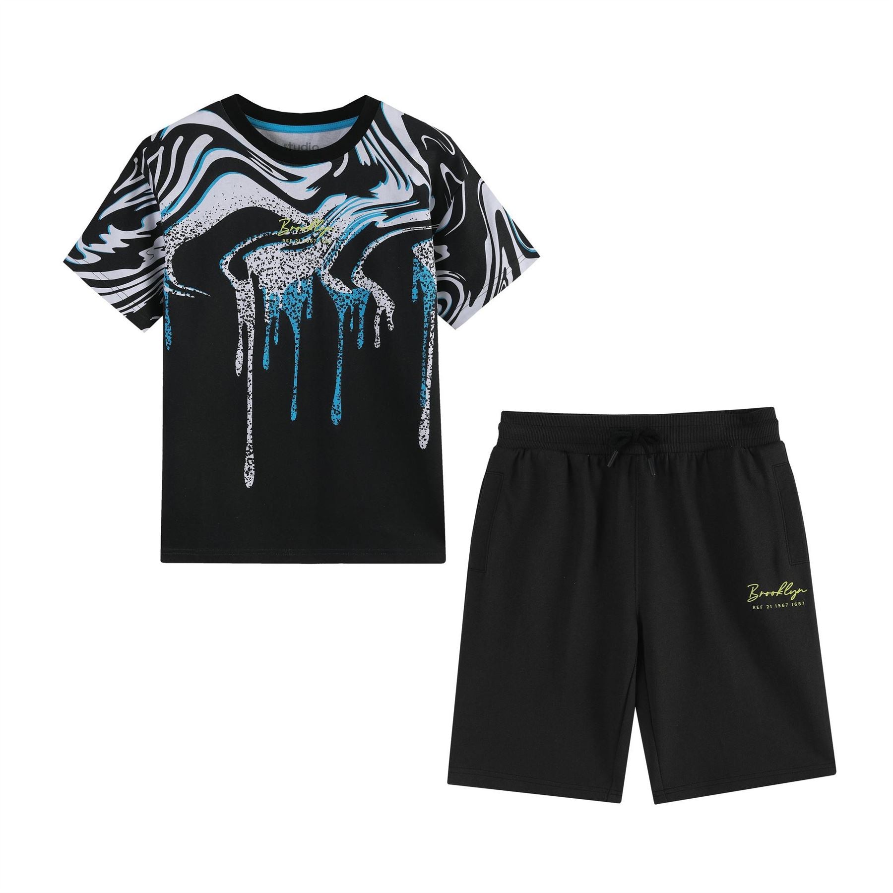 Studio Swirl Crew Neck Short Sleeve T-Shirt and Short Set