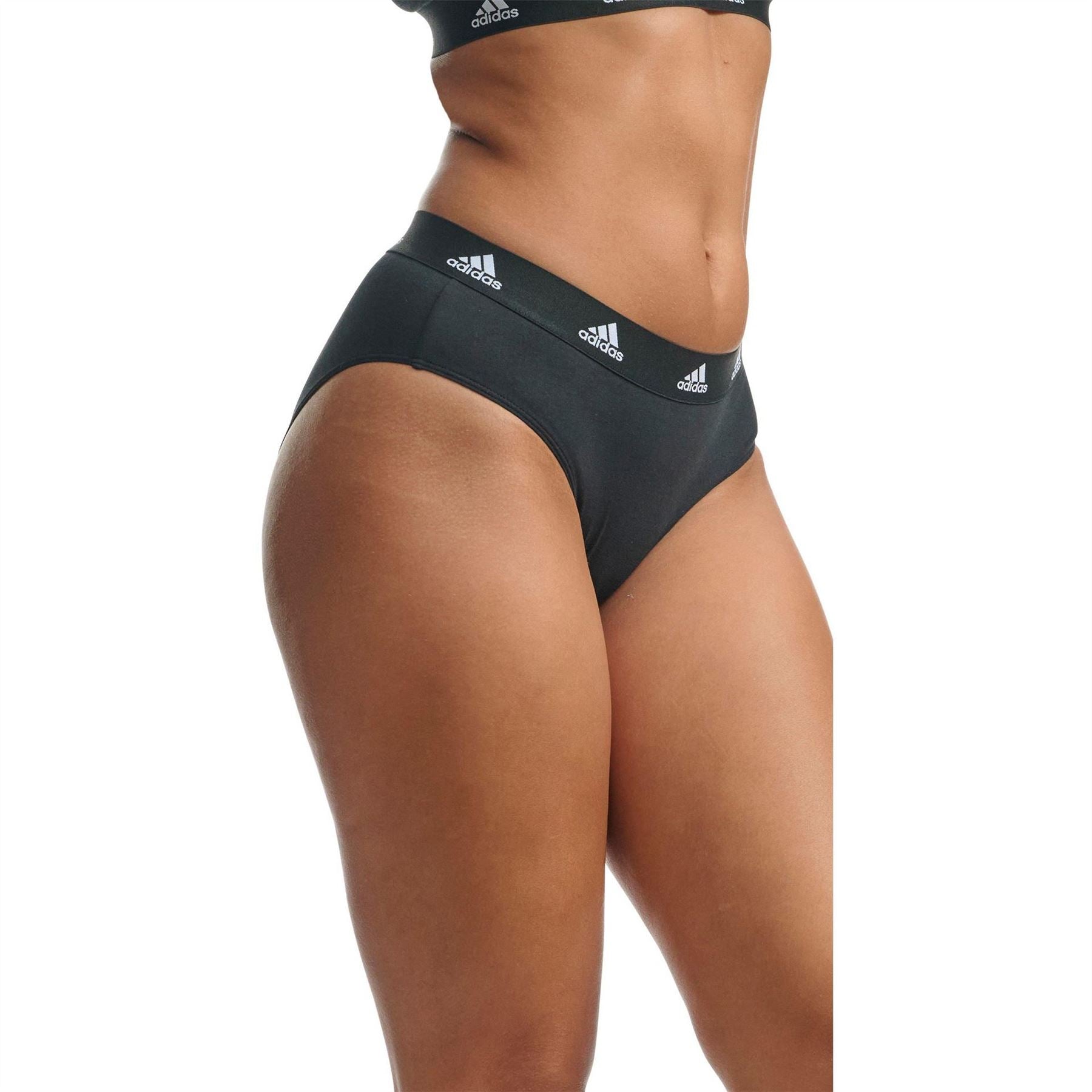 adidas 3 Pack Bikini Top and Swim Brief Set