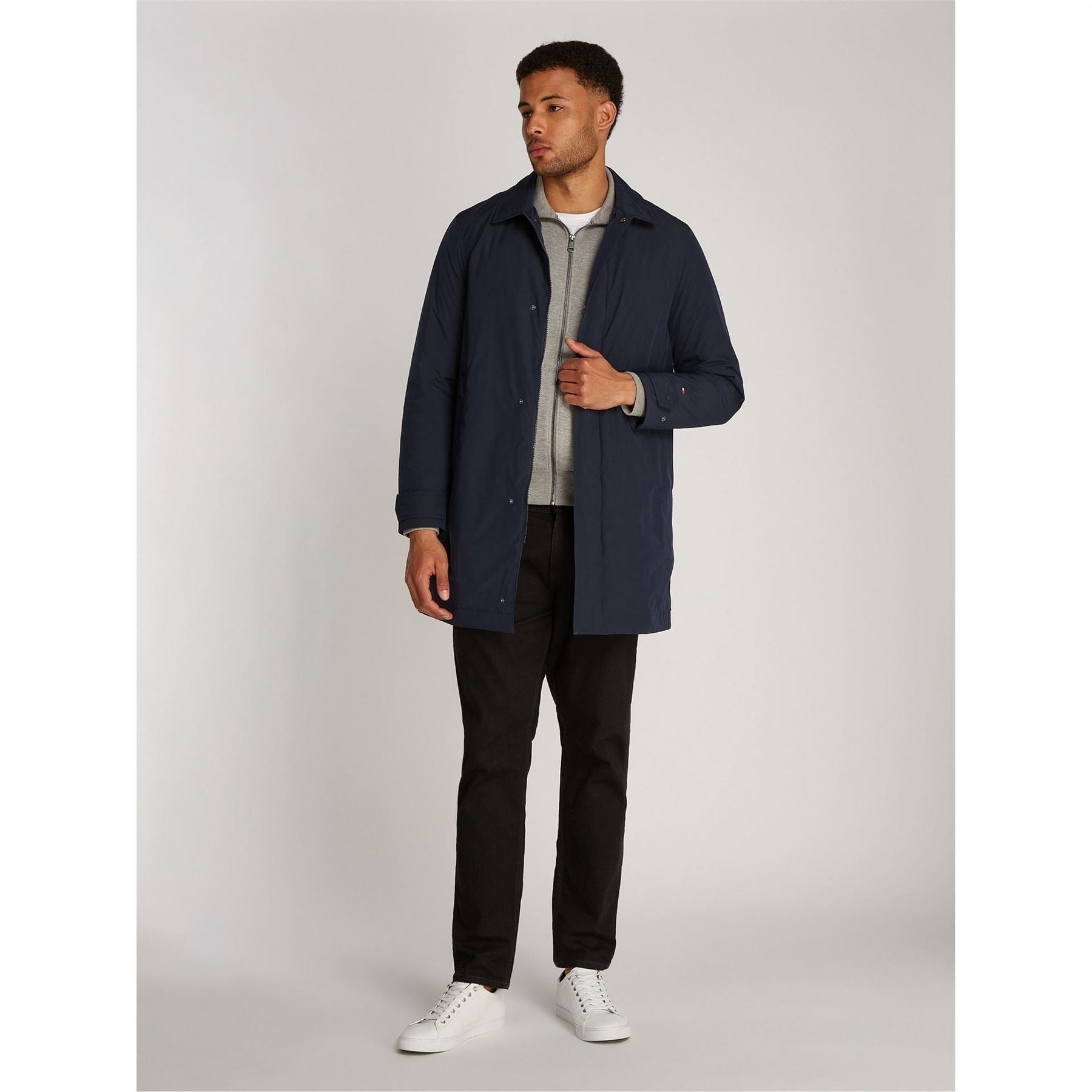 Tommy Hilfiger Packable Water Resistant Lightweight Trench Coat