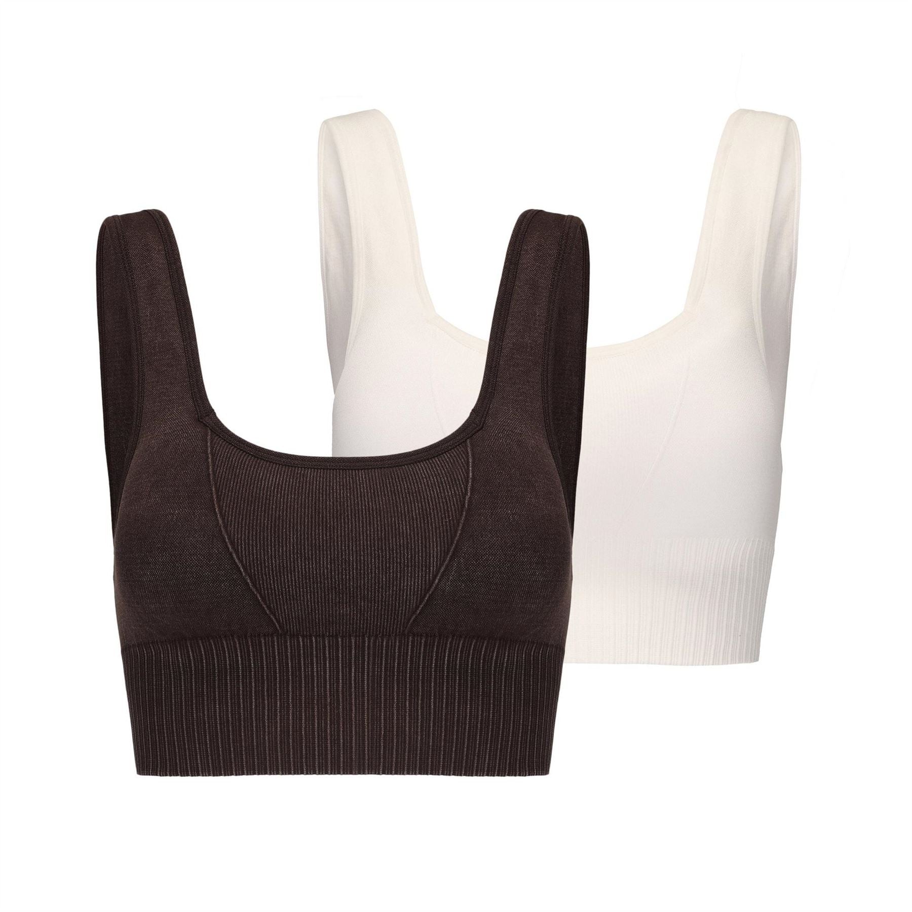 Slazenger 2 Pack Square Neck Cropped Bra