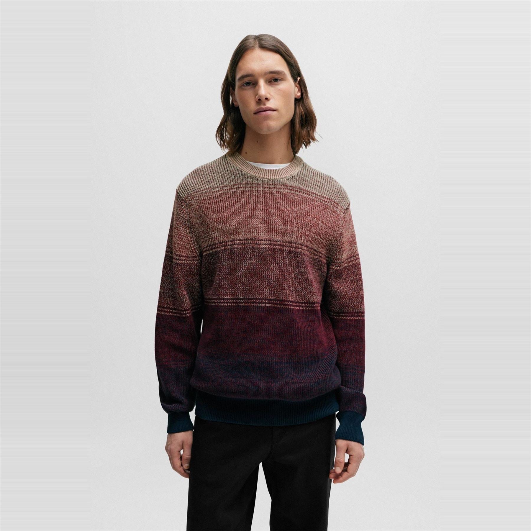 Boss Crew Neck Long Sleeve Regular Fit Sweater