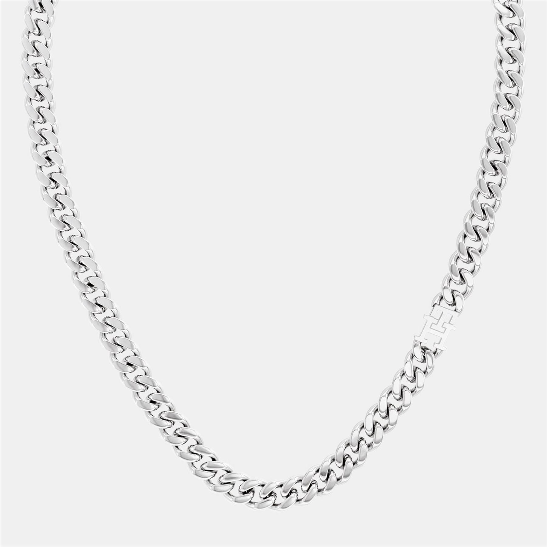 Tommy Hilfiger Hilfiger Men’s Th85 Stainless Steel Curb Chain Necklace