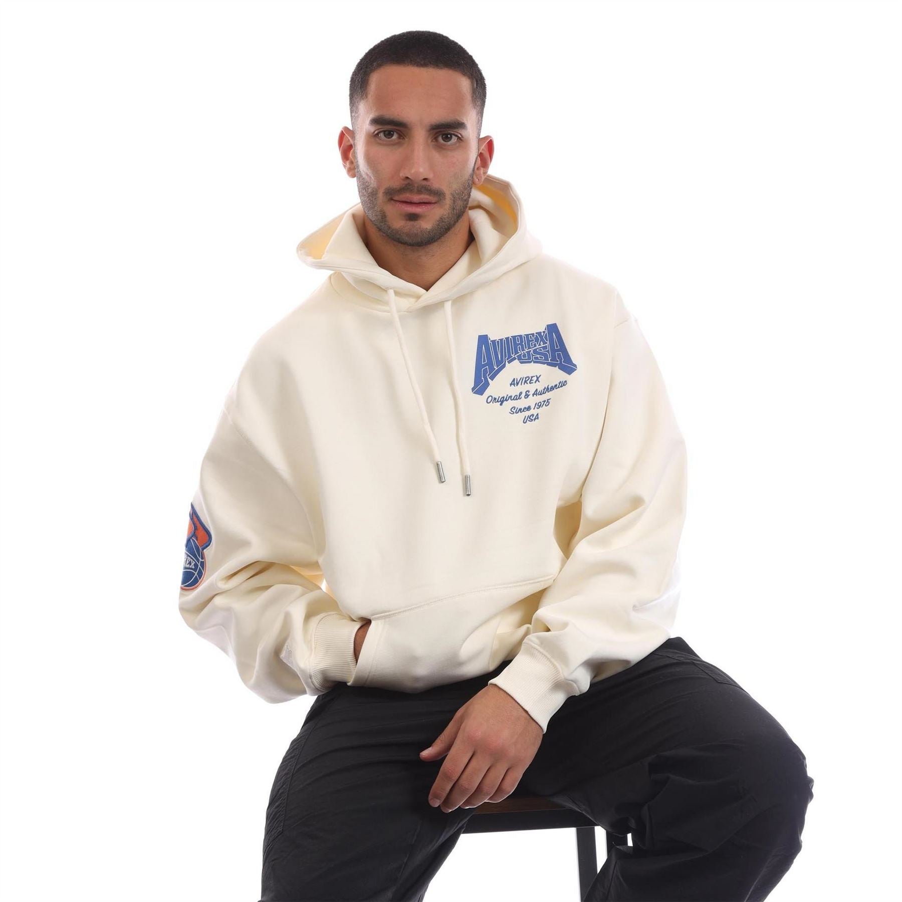 Avirex Oakland Hooded Neck Long Sleeve Sweatshirt