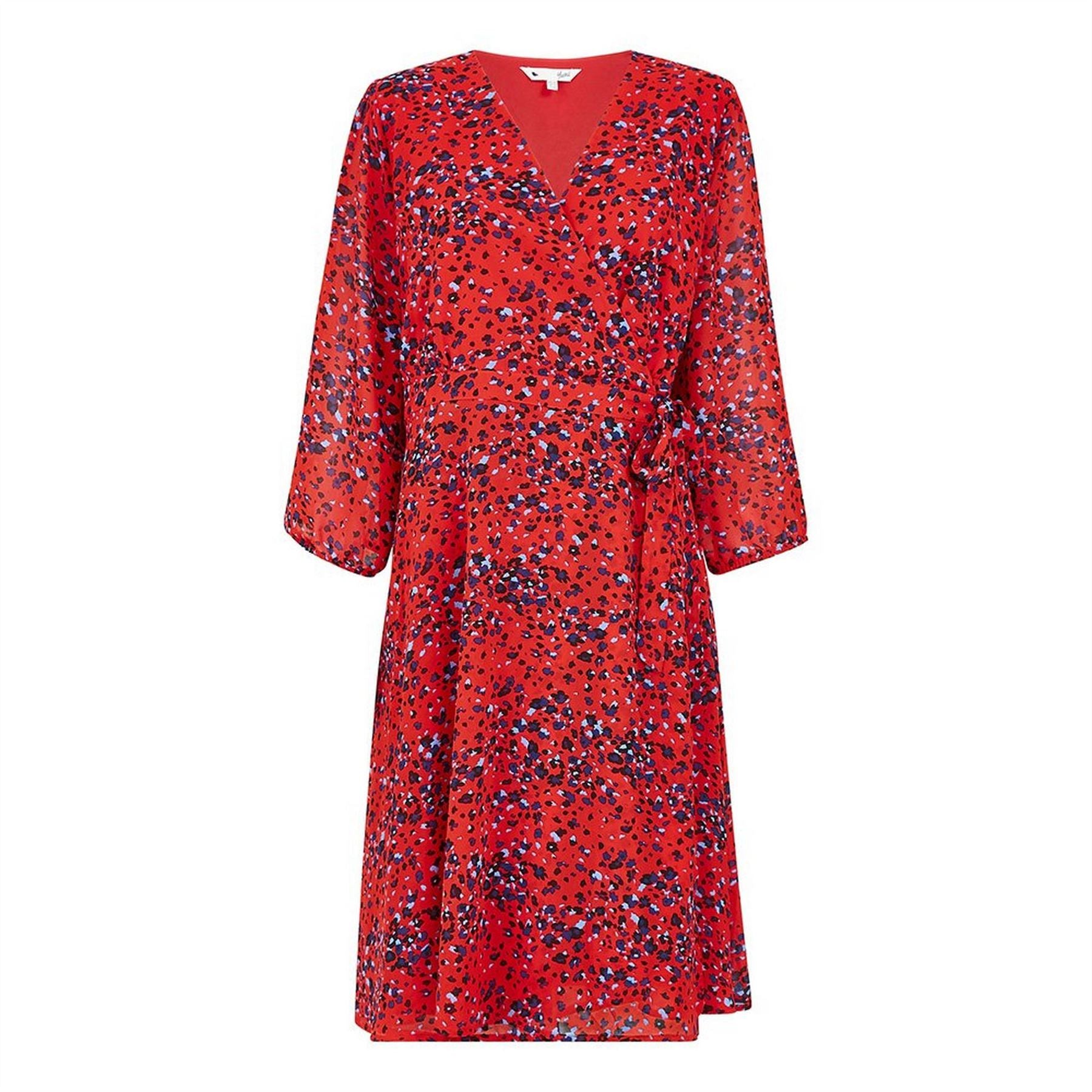Yumi Animal Print Wrap Dress