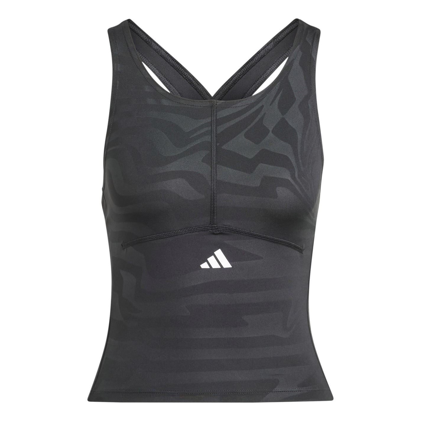adidas Womens Techfit Printed Crop Training Tank Top