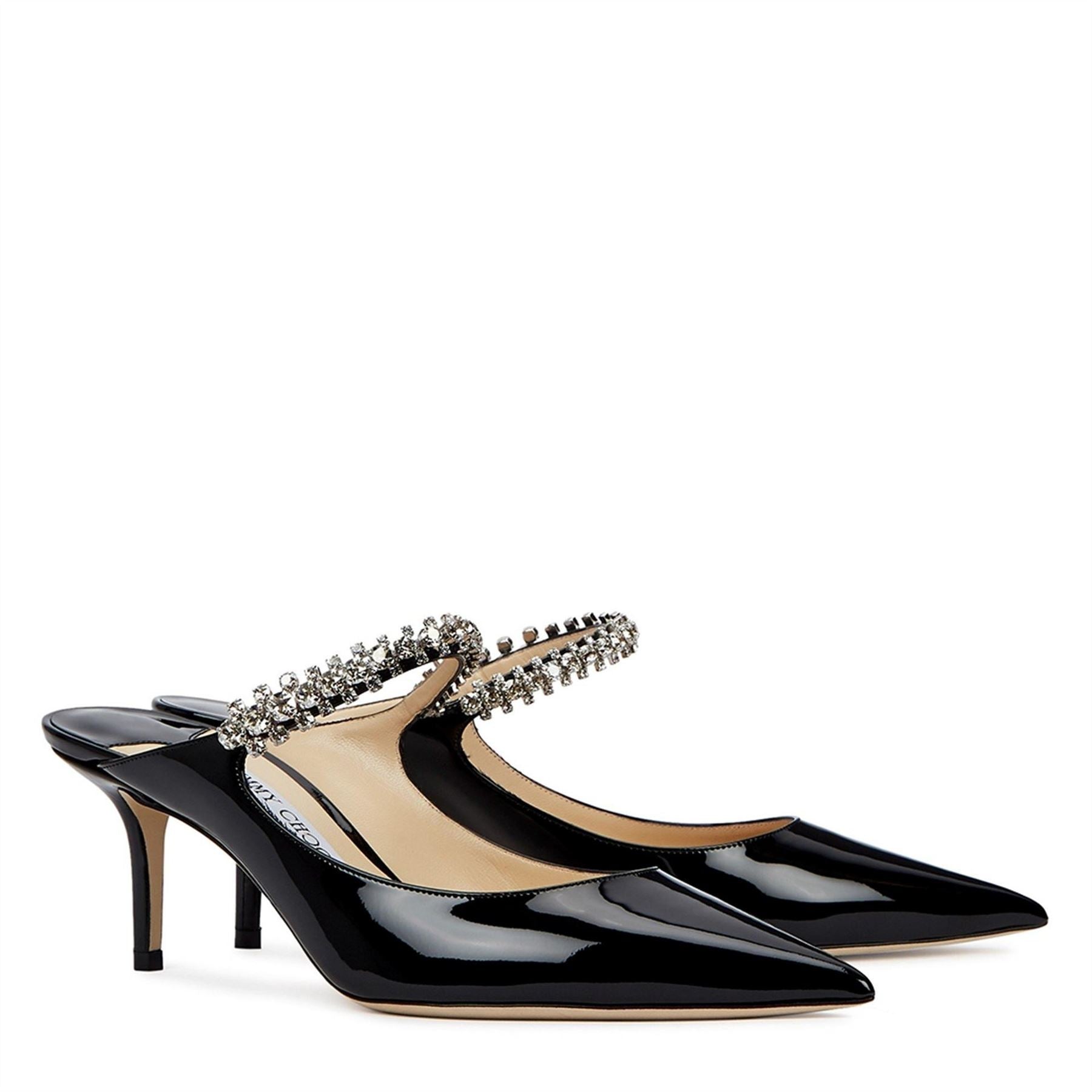 Jimmy Choo Bing Patent Mule Crystal