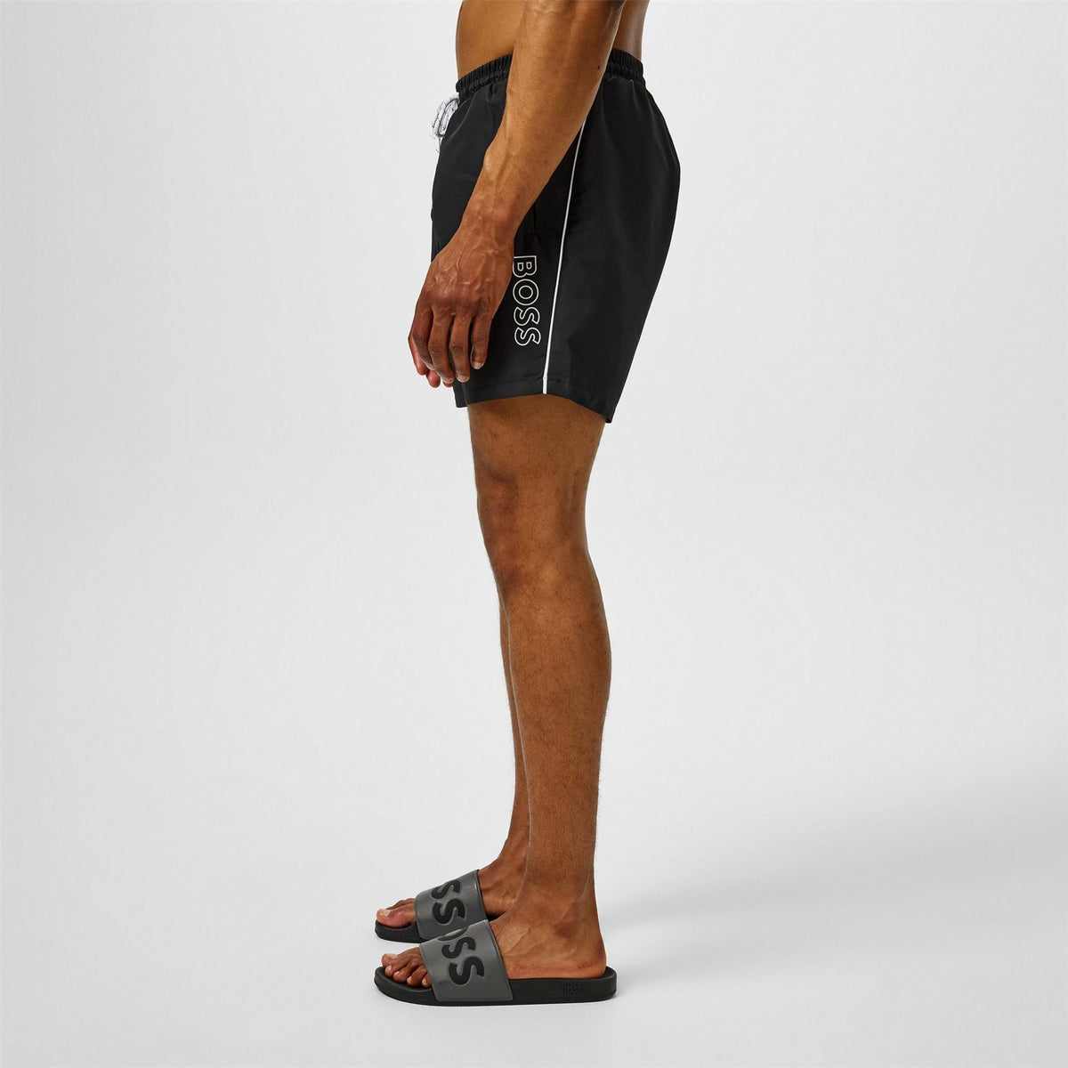 Boss Swim Shorts With Logo Detail (stormfish)