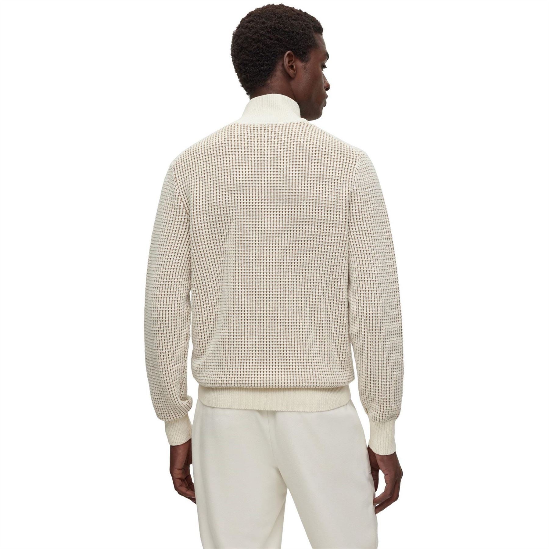 Boss Mock Neck Long Sleeve Regular Fit Sweater