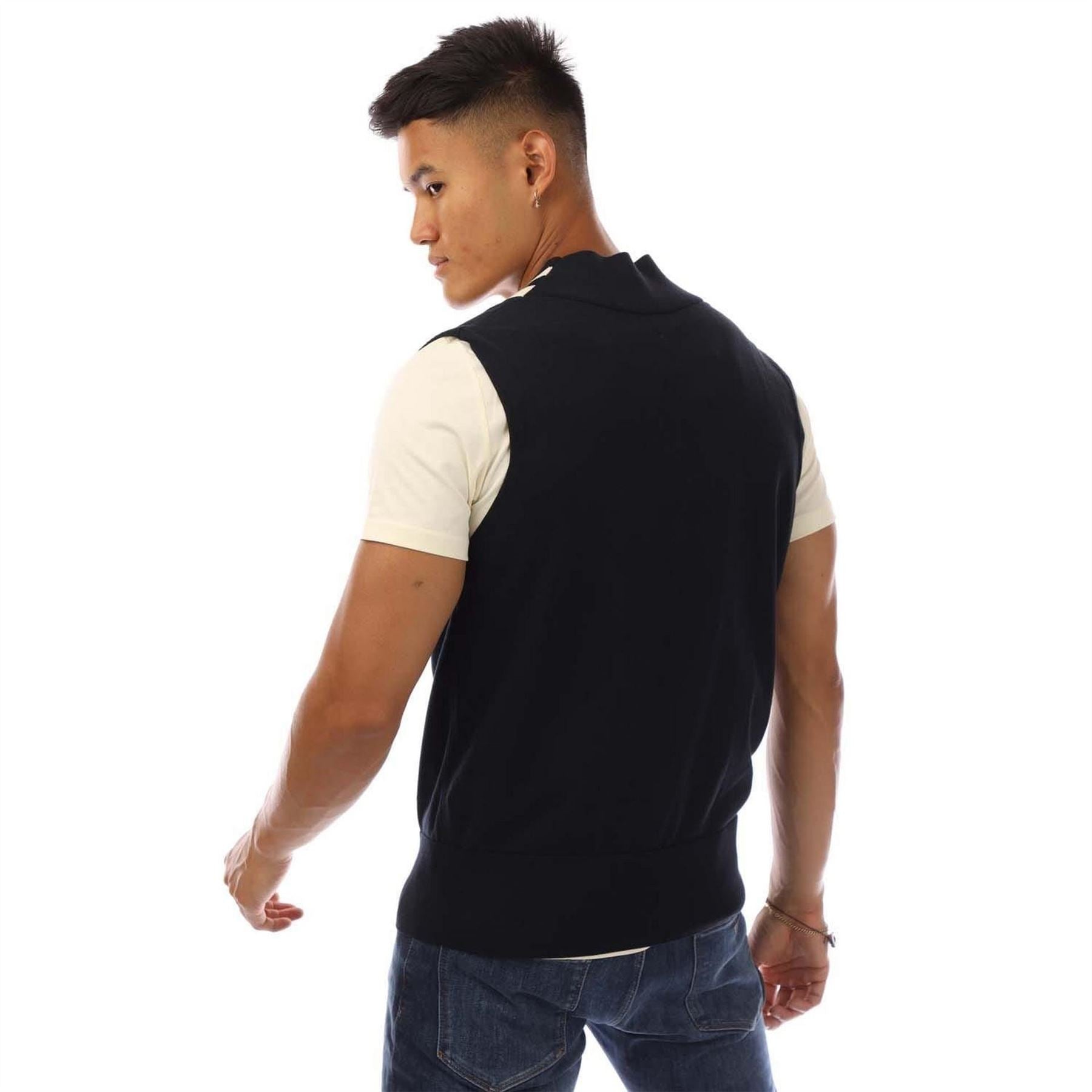 Fred Perry Neck Broken Tipped Tank Top
