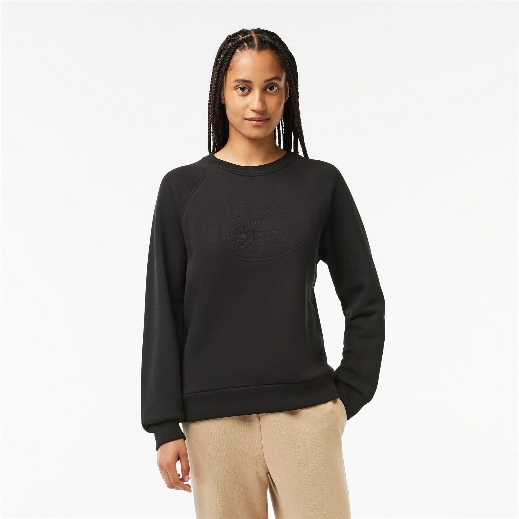 Lacoste Crocodile Print Crew Neck Regular Fit Sweater