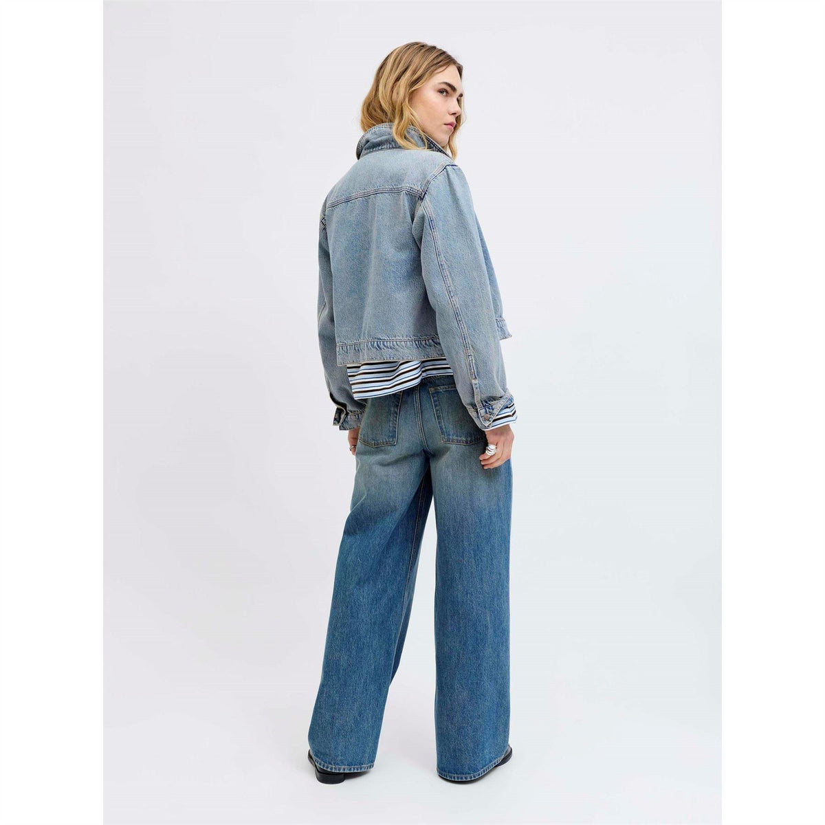 JJXX Norma Stone Wash Front Pocket Denim Jacket