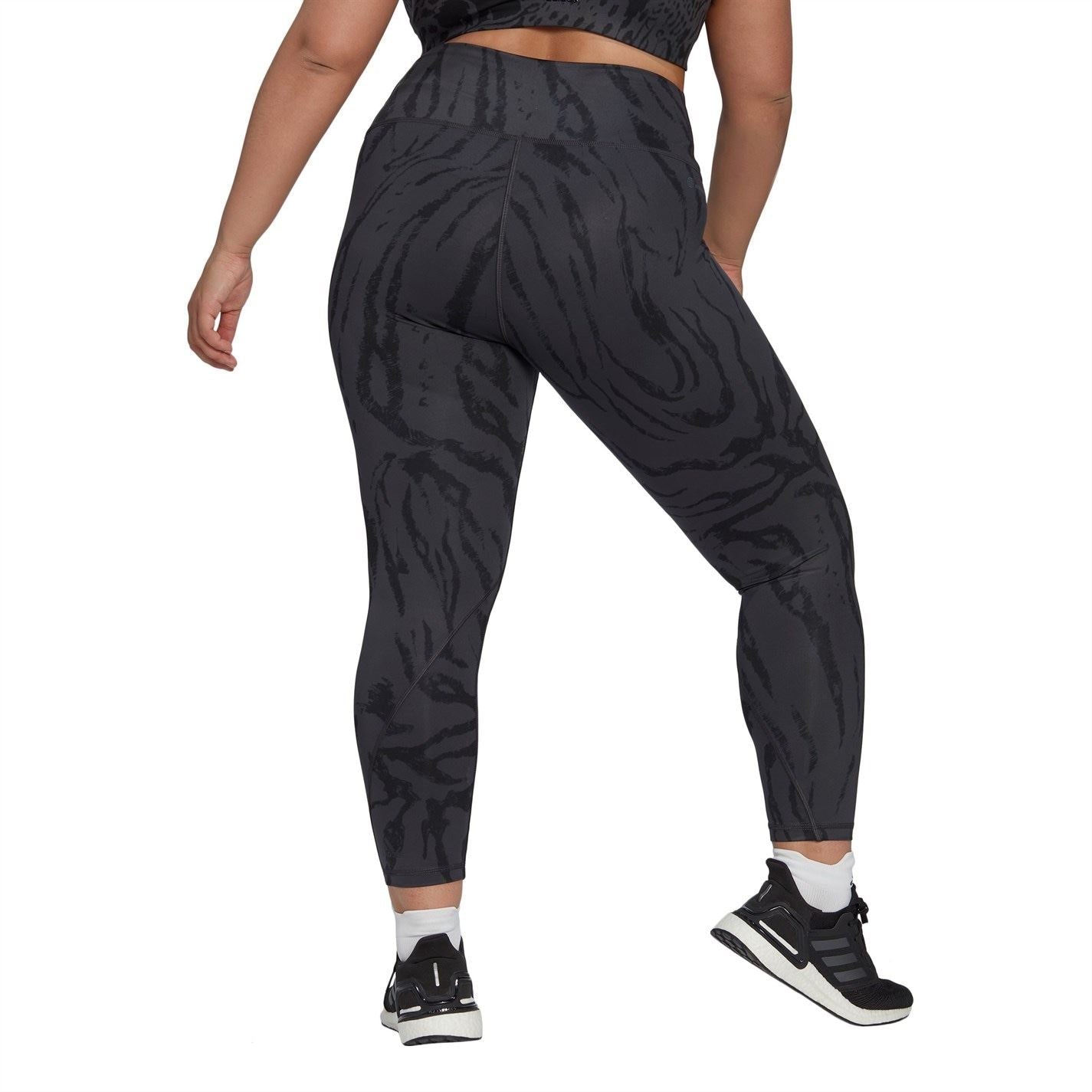 adidas Optime Training Icons Print 7 8 Leggings Ladies